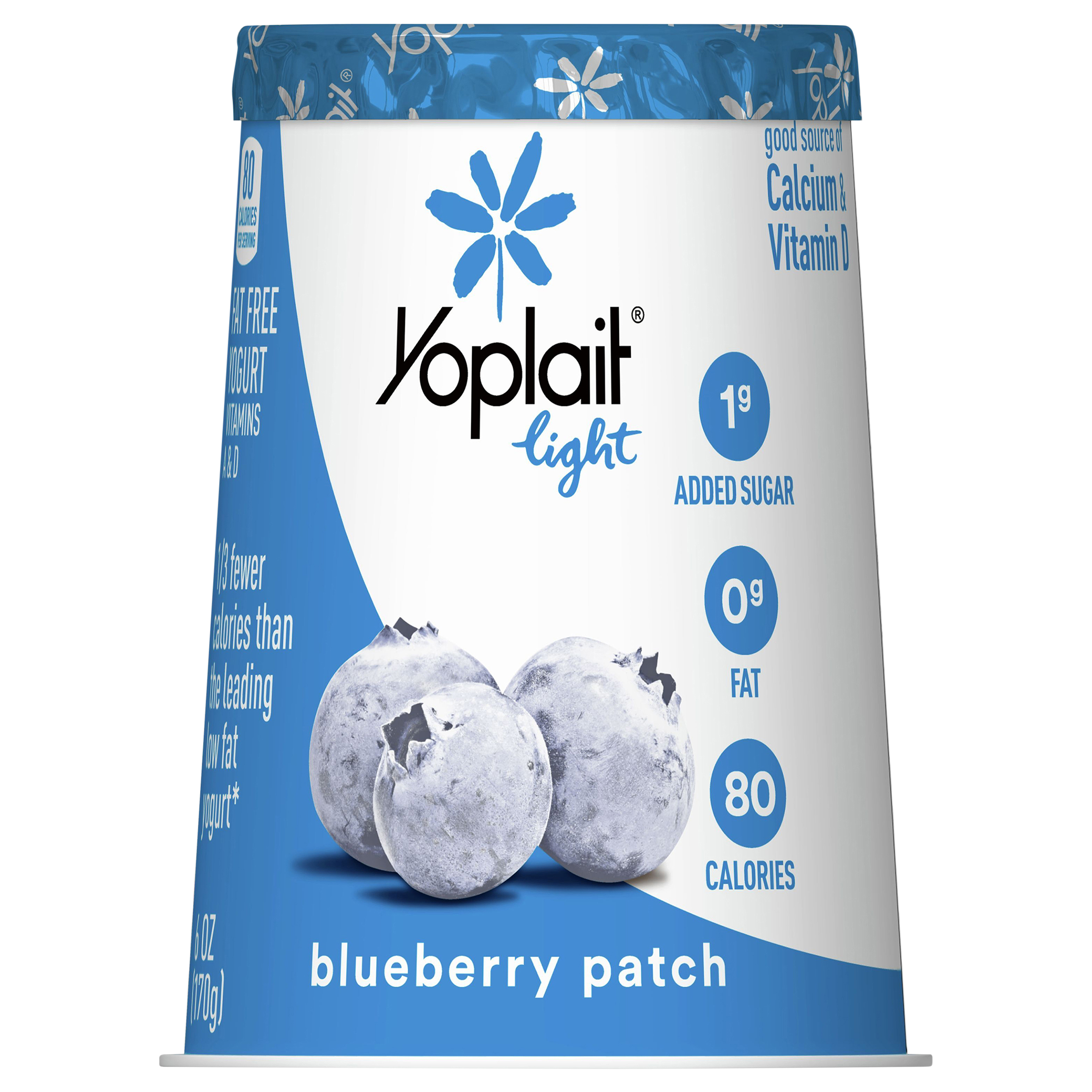Yogurt, Fat Free, Blueberry Patch