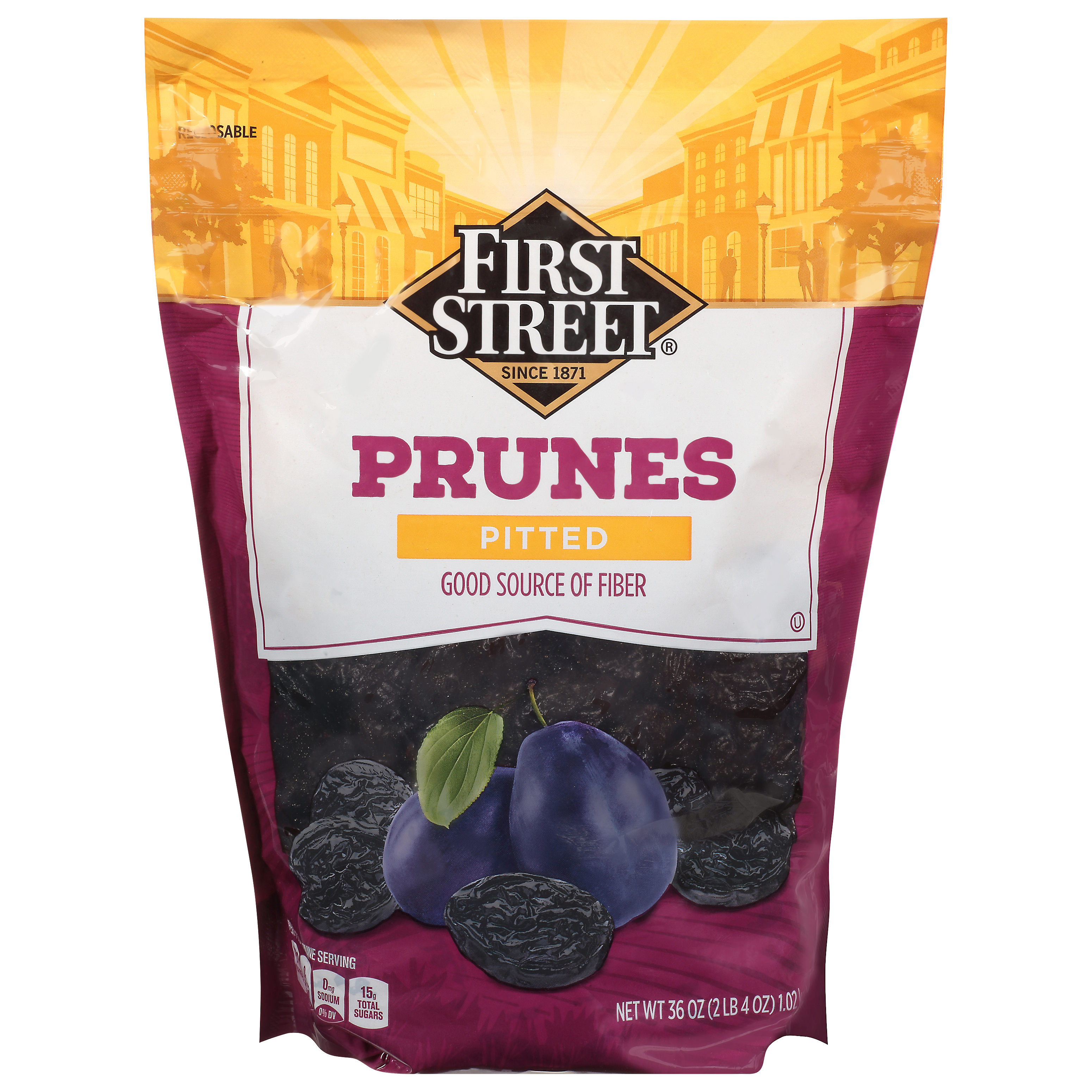 First Street Pitted Prunes 36 Oz Pouch
