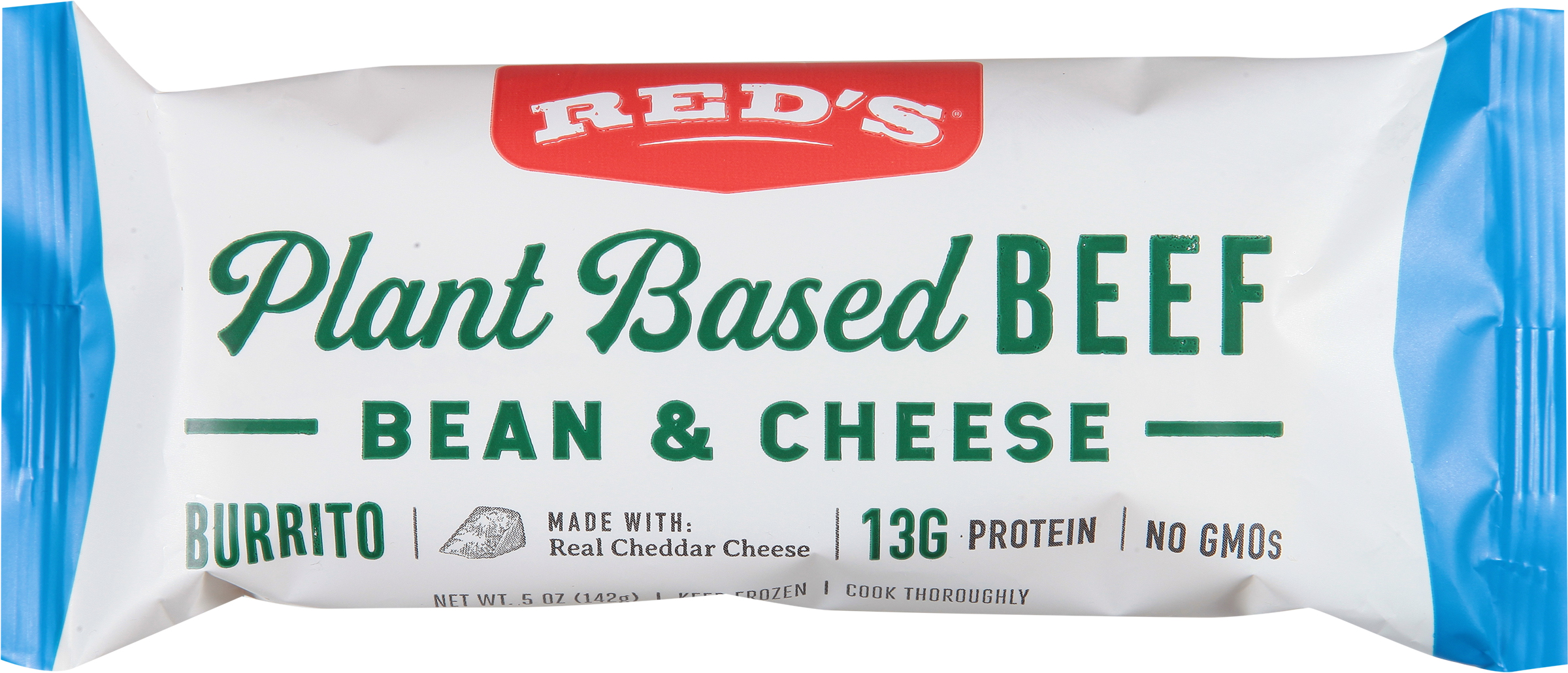 Burrito, Bean & Cheese, Plant Based Beef