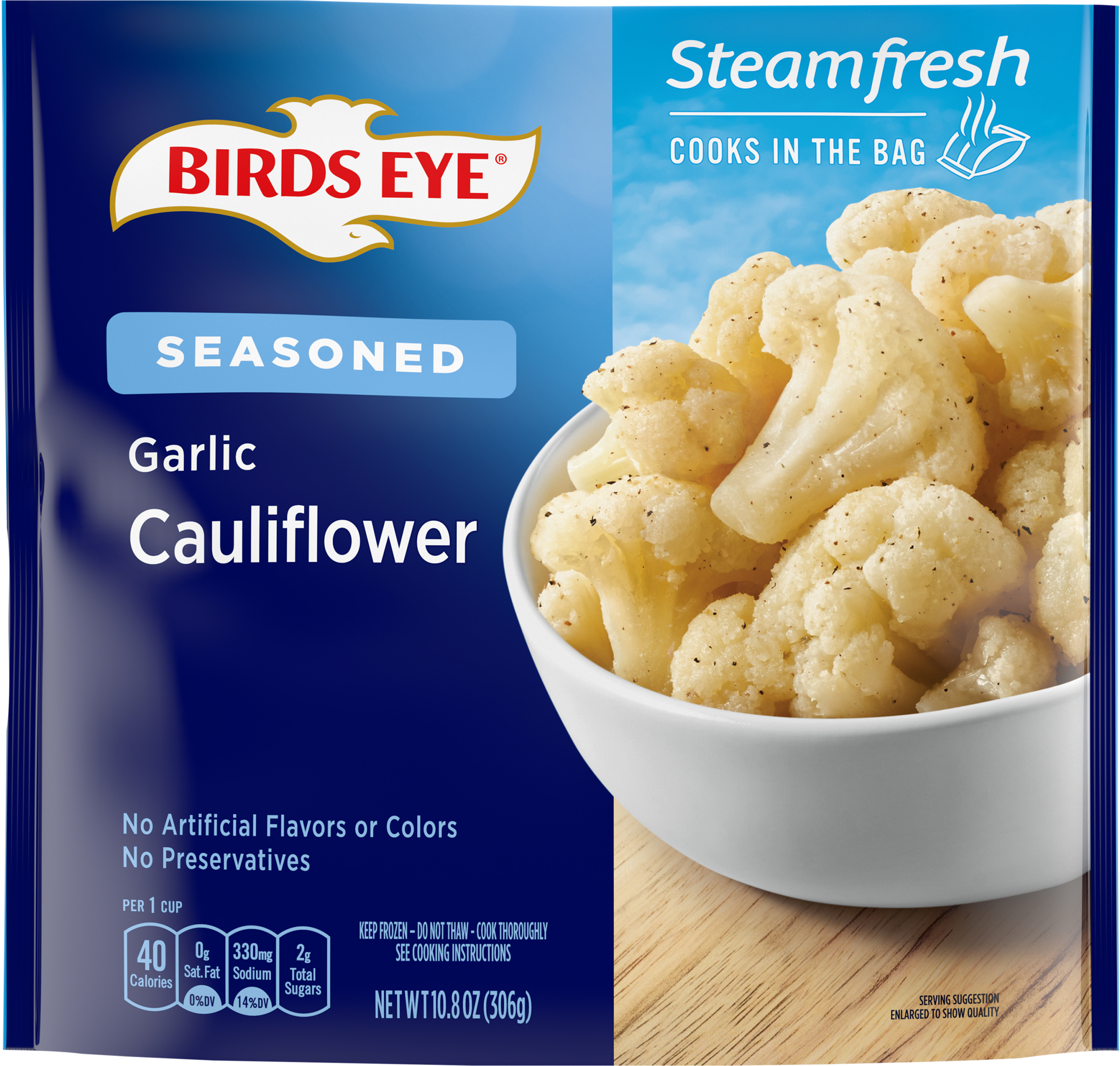 Cauliflower, Garlic, Seasoned