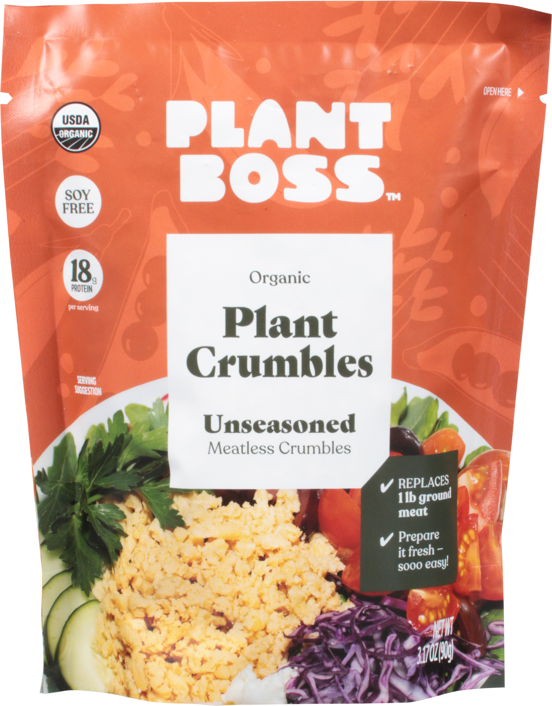 Plant Crumbles, Organic, Unseasoned