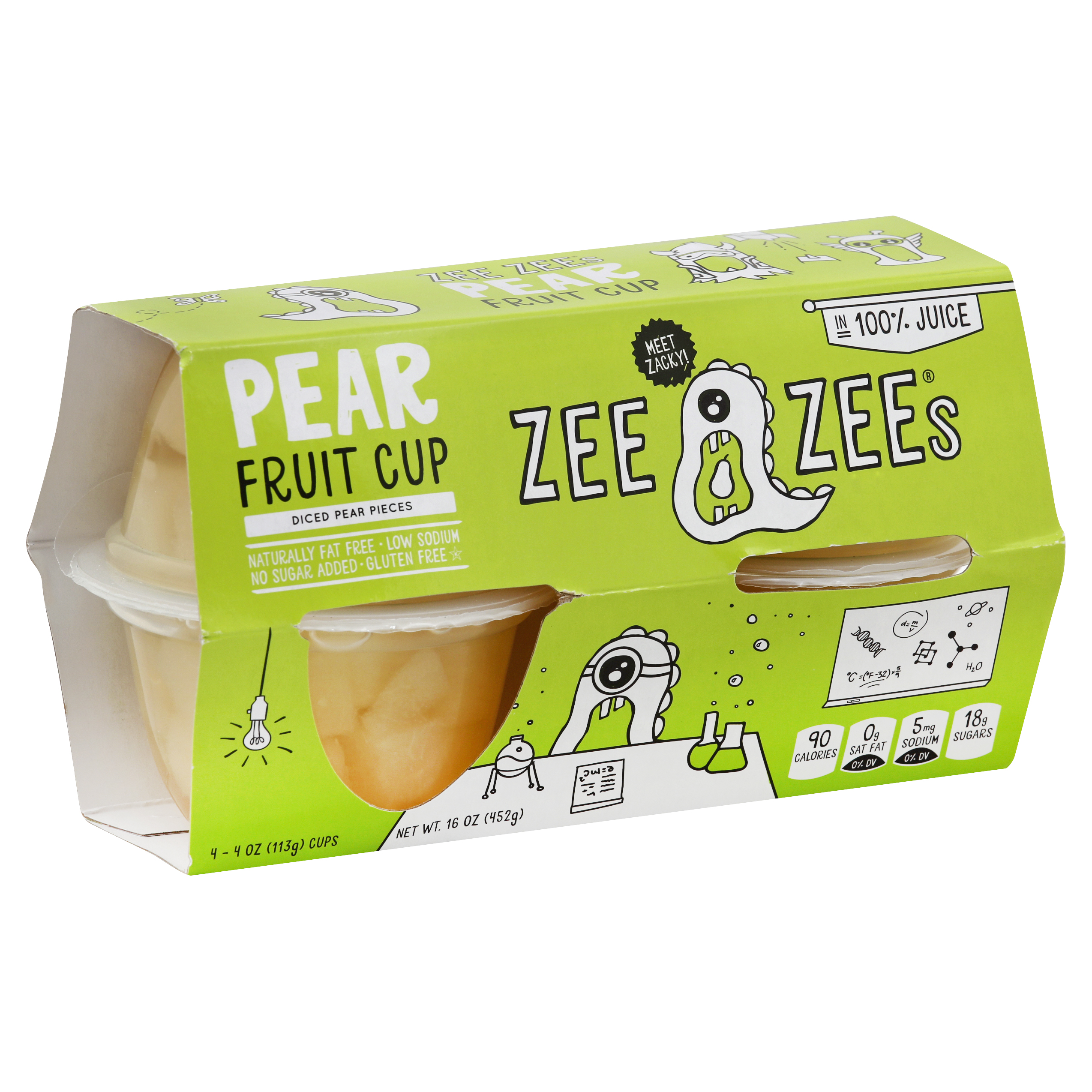 Zee Zees Fruit Cup 4 Ea