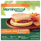 Breakfast Sandwiches, Veggie, Sausage, Egg & Cheese image