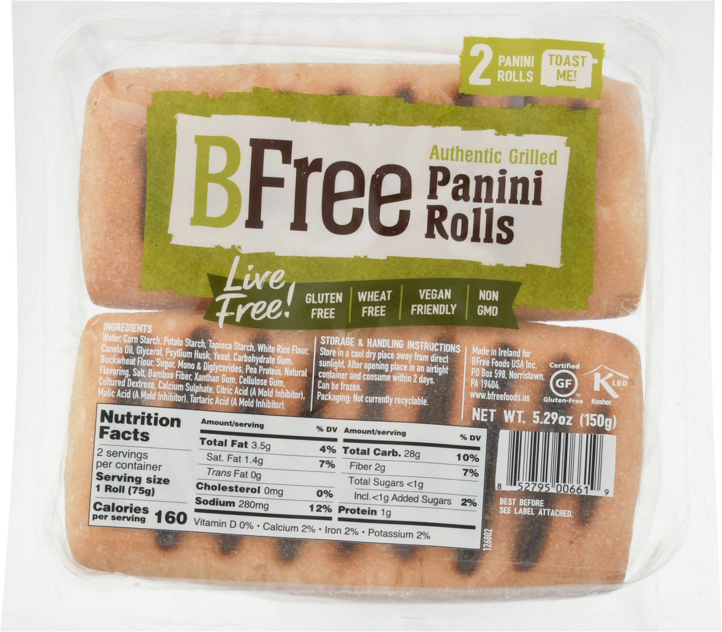Panini Rolls, Grilled