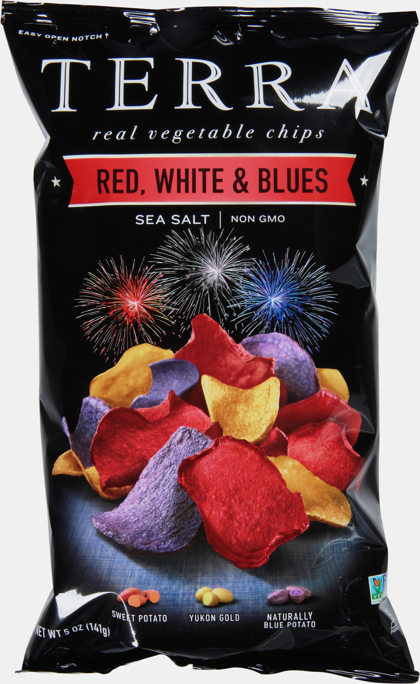 Vegetable Chips, Red/White/Blues, Sea Salt