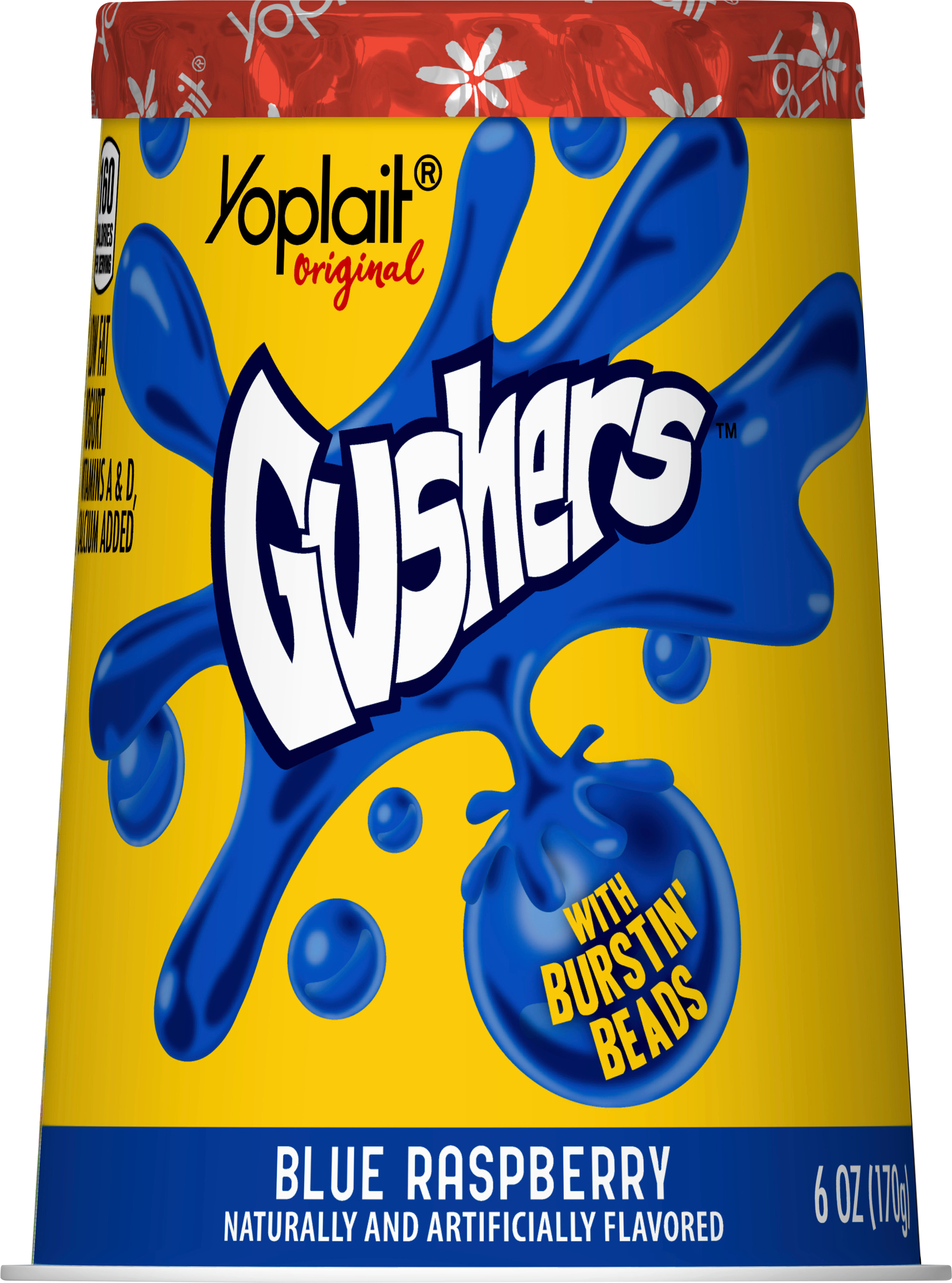 Yogurt, Low Fat, Blue Raspberry, Original