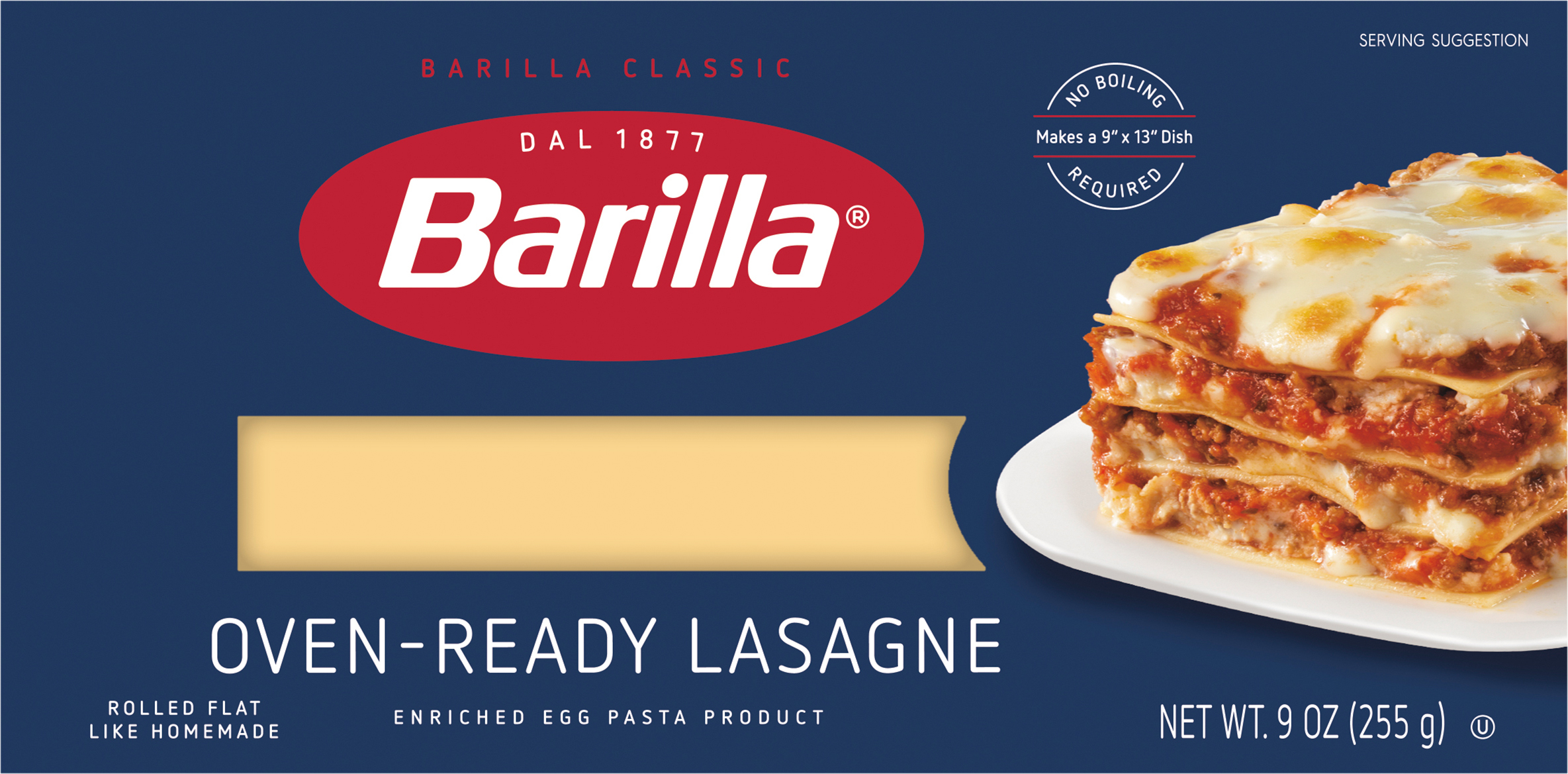 Lasagna, Oven-Ready, No 399