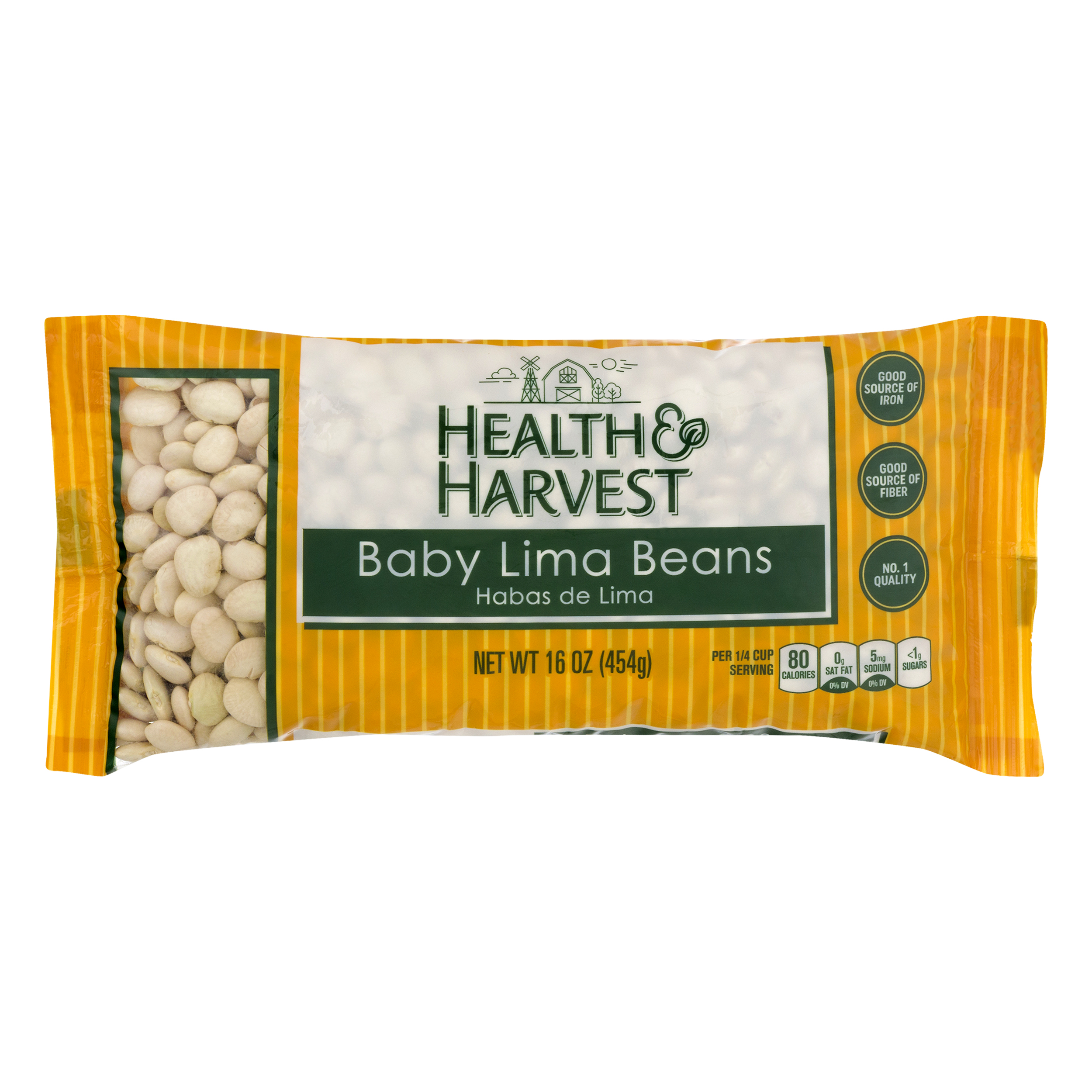 Health & Harvest Baby Lima Beans 16 Oz