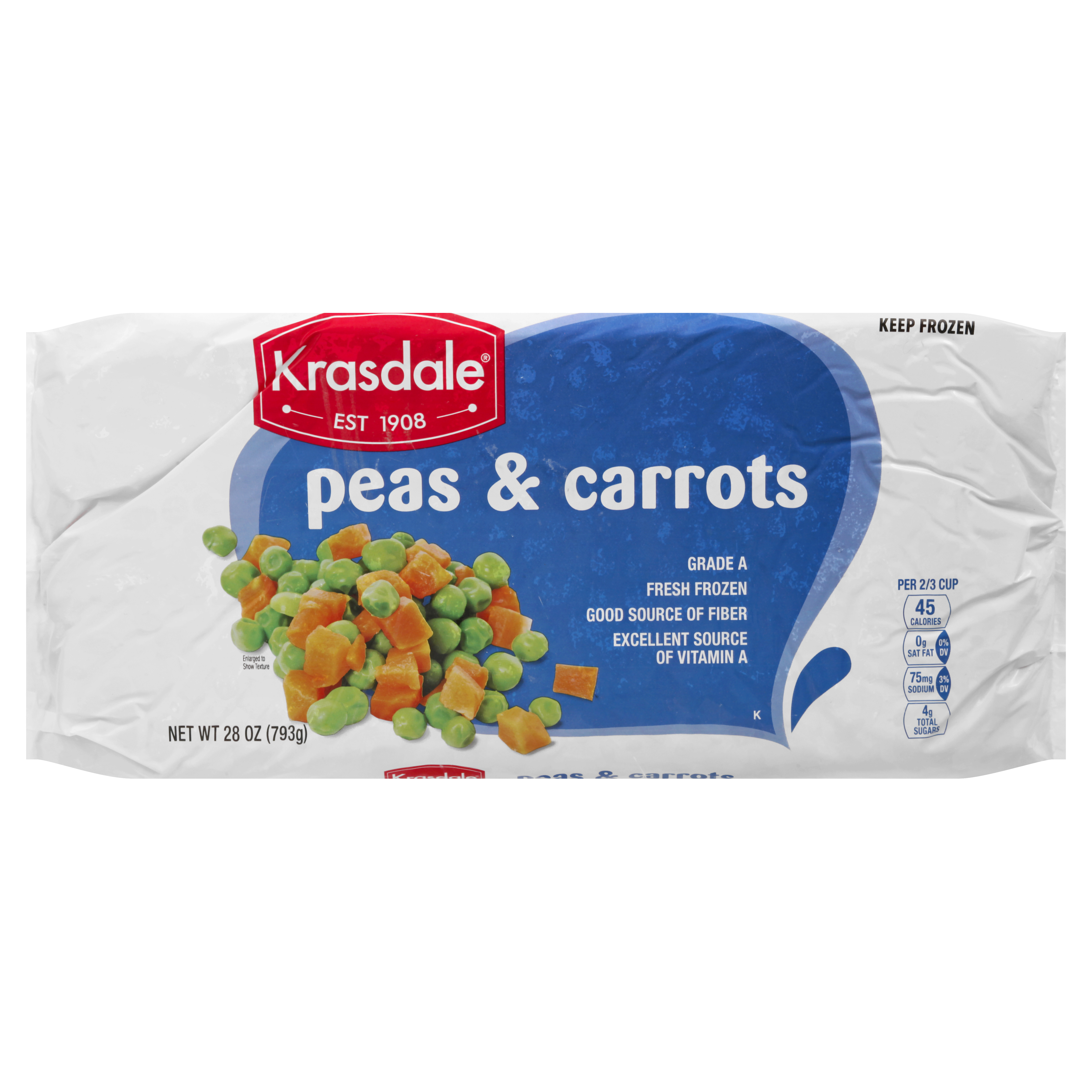 Krasdale Peas & Carrots 28 Oz