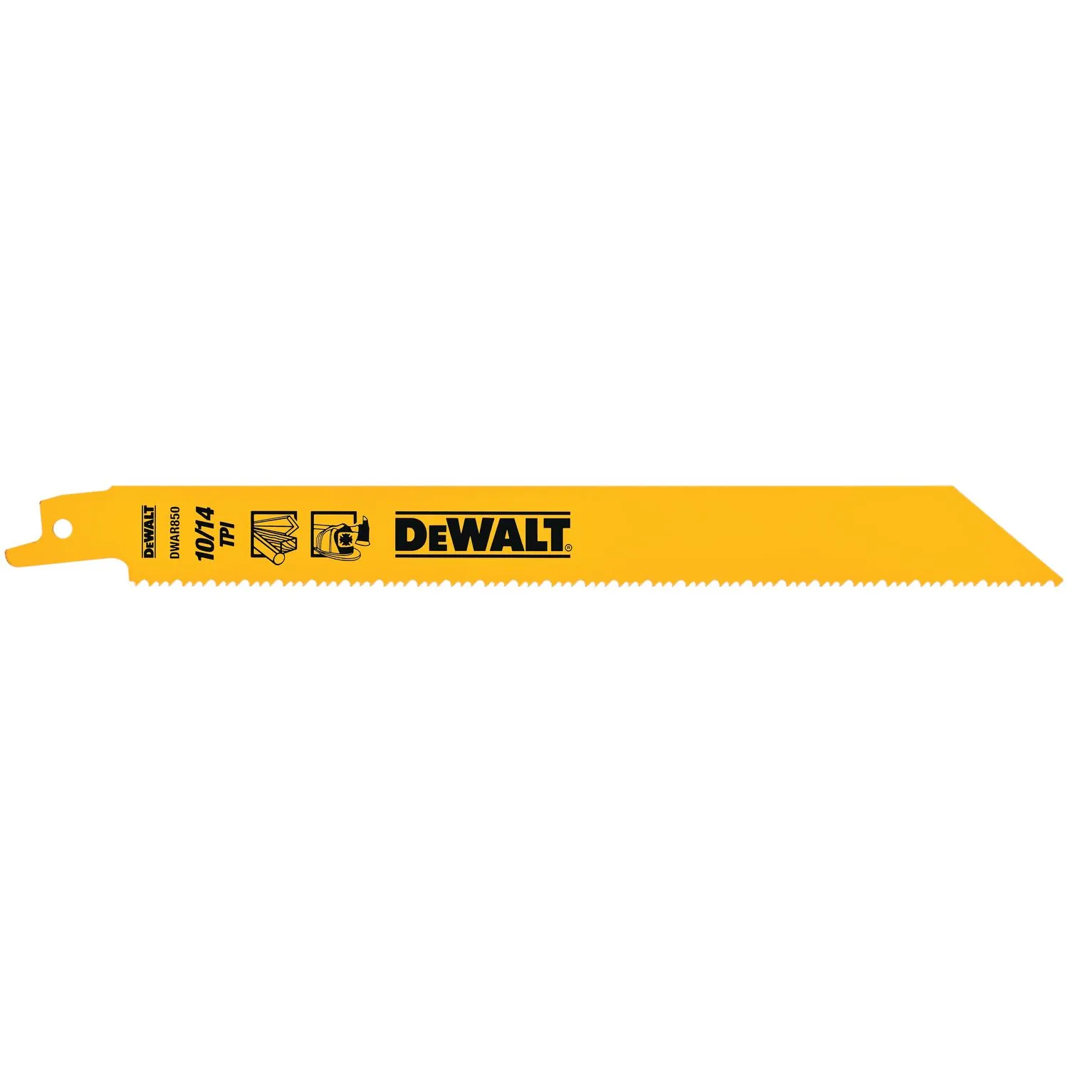 DEWALT 5Pk 8" 10-14Tpi Multi Purpose Reciprocating Blade