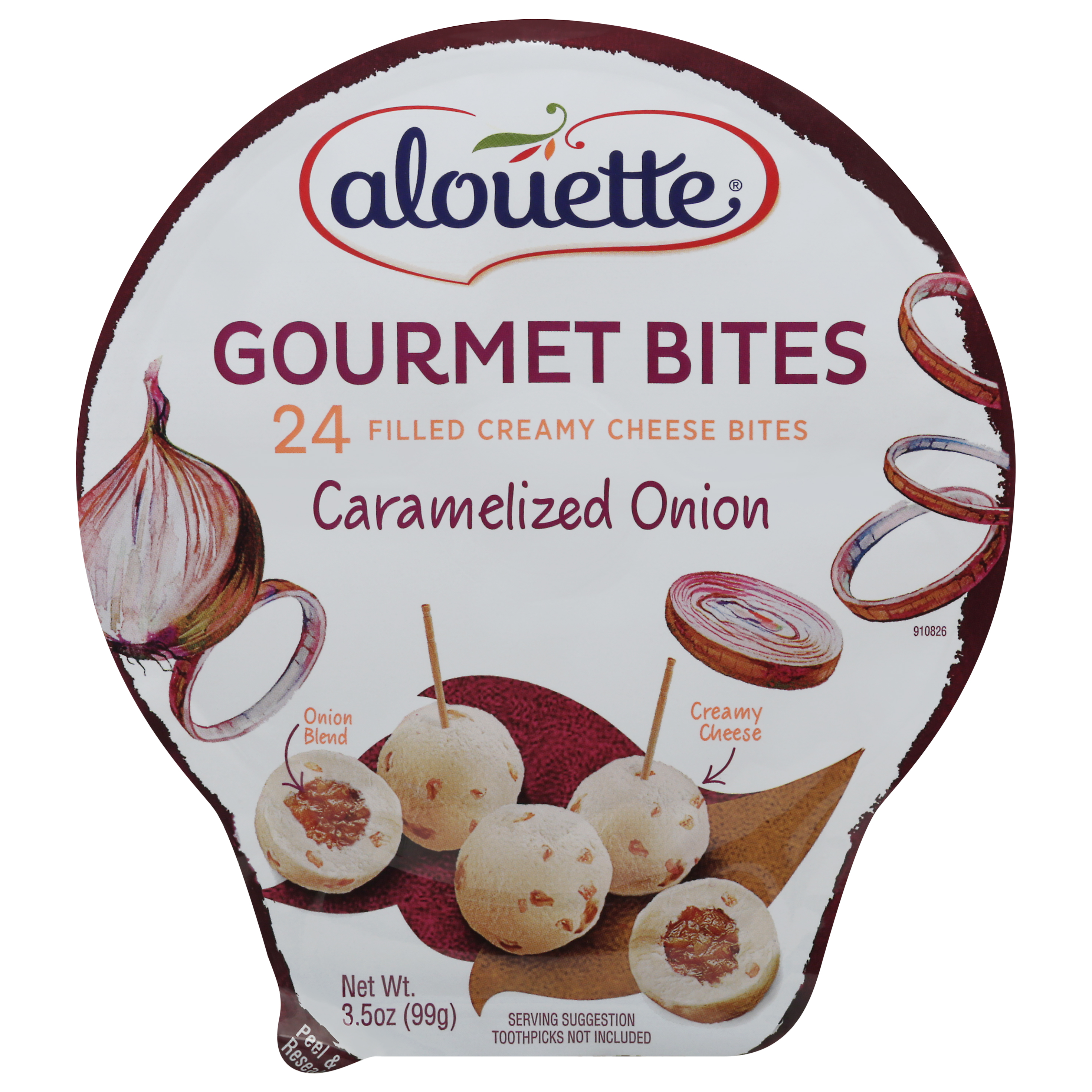 Alouette Gourmet Bites Caramelized Onion Cheese Bites 24 Ea