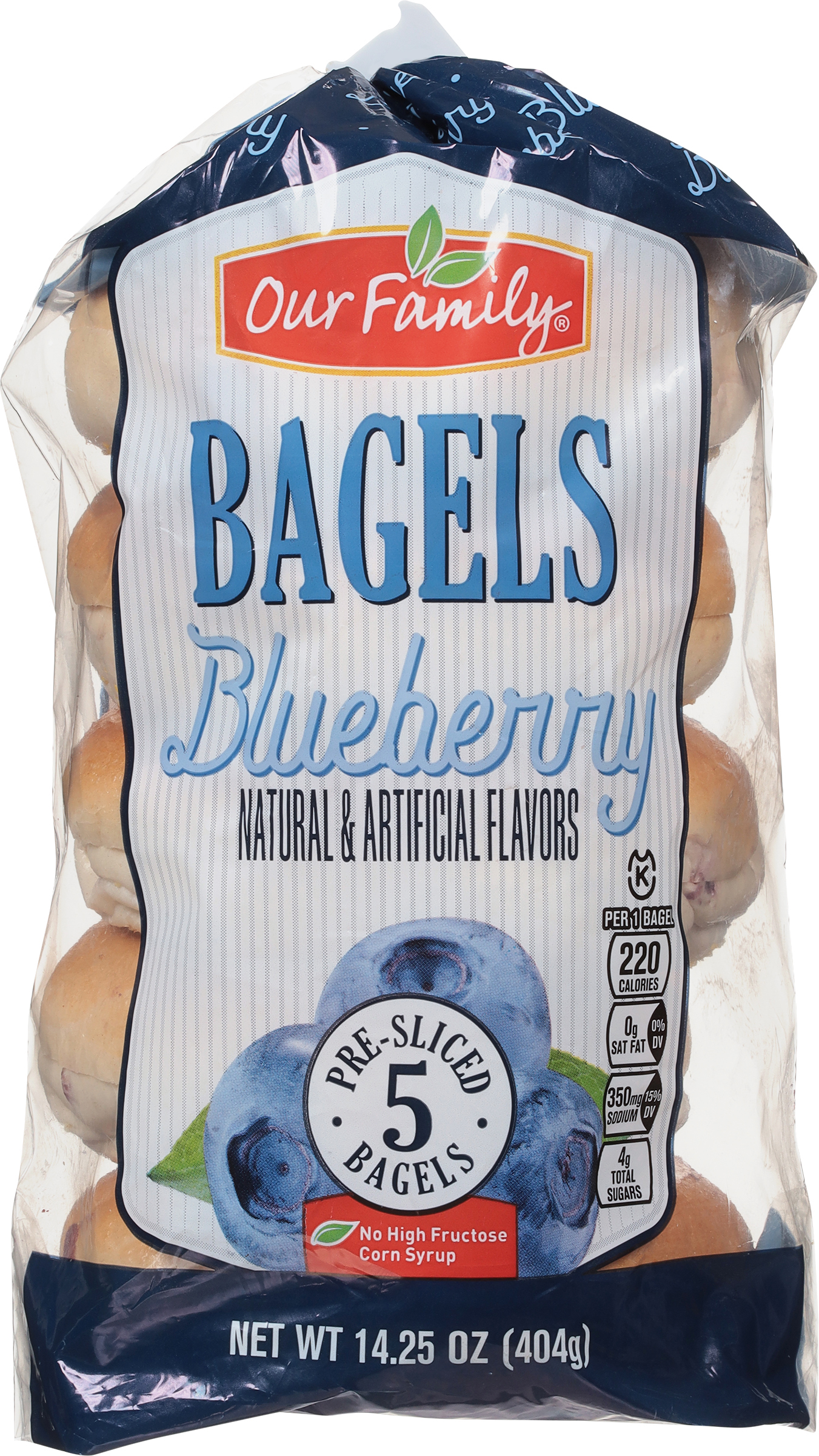 Bagels, Blueberry, Pre-Sliced