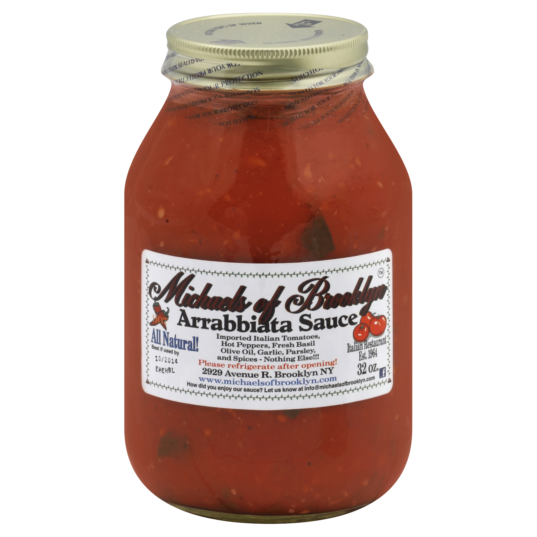Michaels Of Brooklyn Arrabbiata Sauce 32 Oz