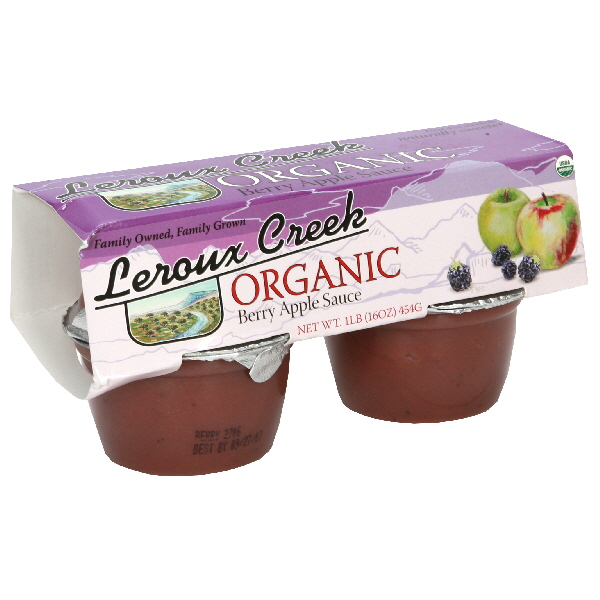 Leroux Creek Berry Apple Sauce 4 Ea