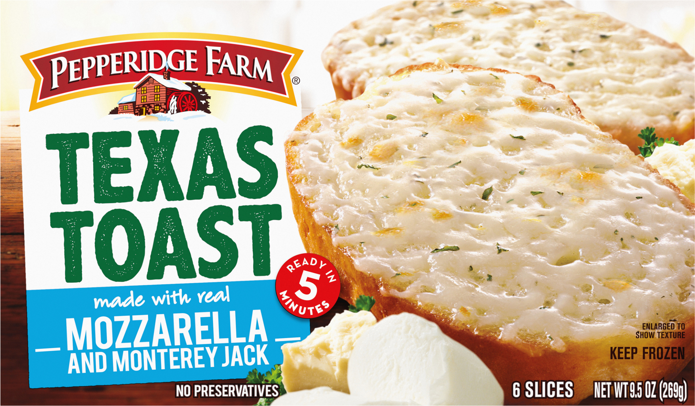 Texas Toast, Mozzarella and Monterey Jack
