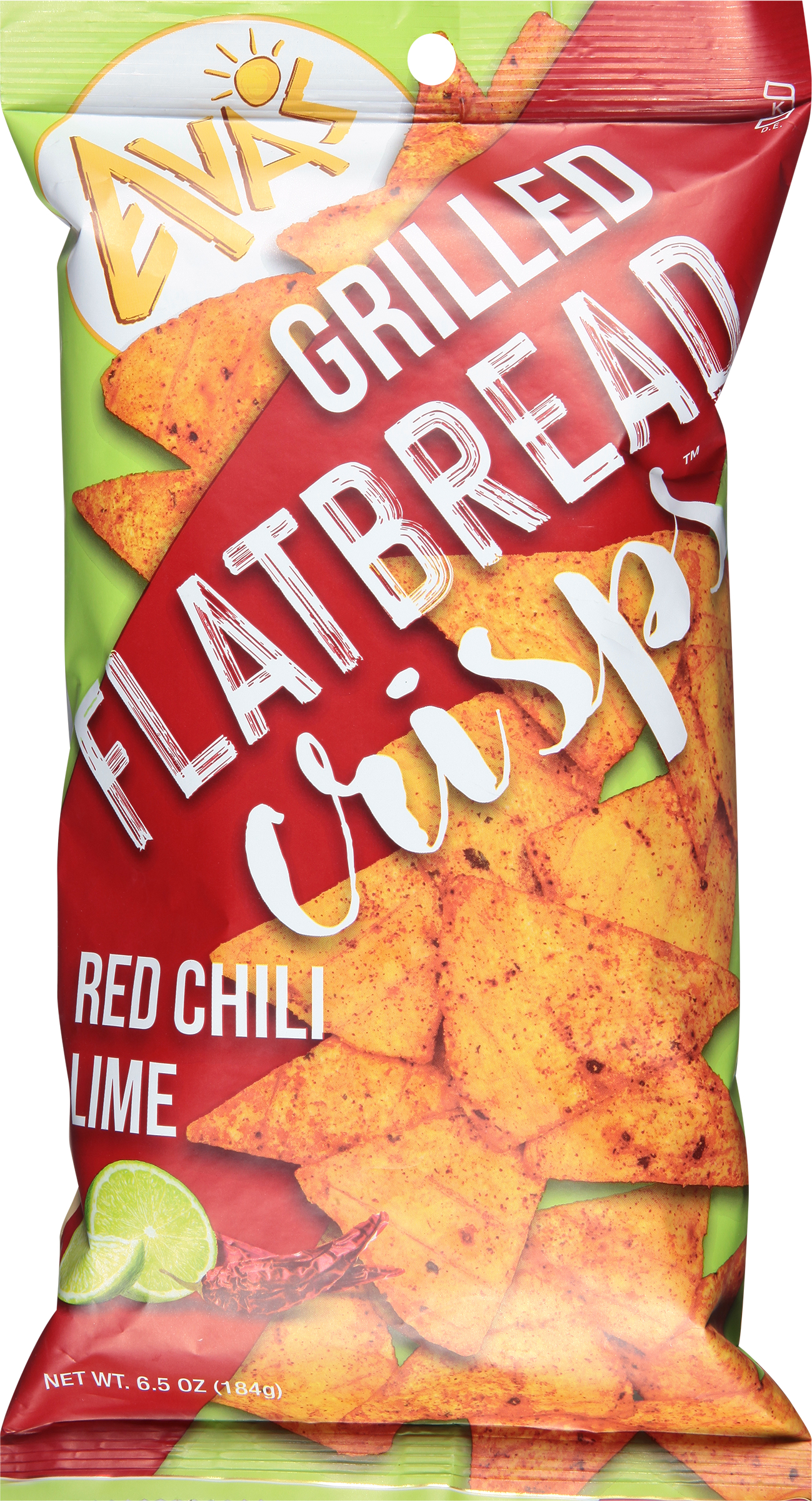 Flatbread Crisps, Grilled, Red Chili Lime