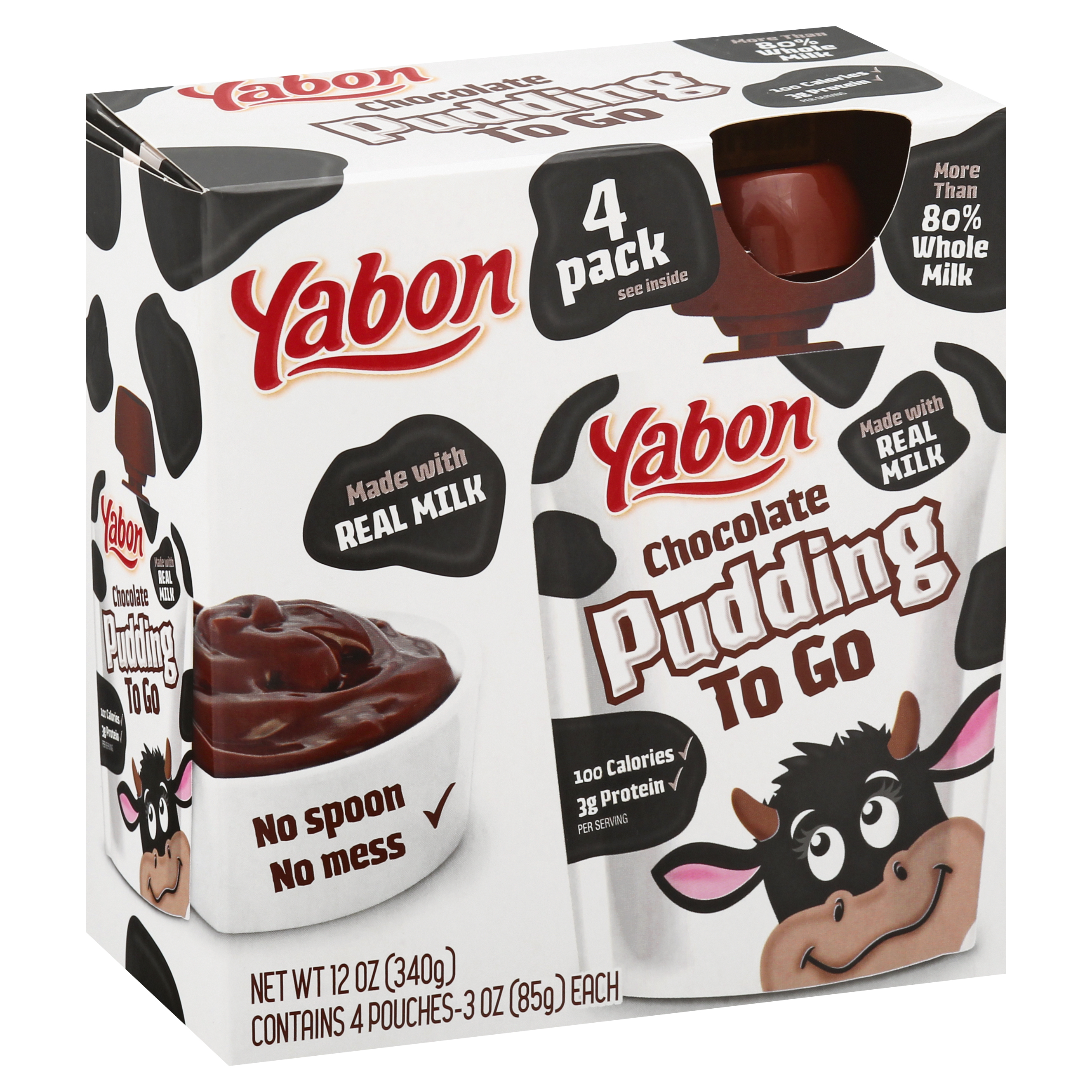 Yabon 4 Pack Chocolate Pudding To Go 4 Ea