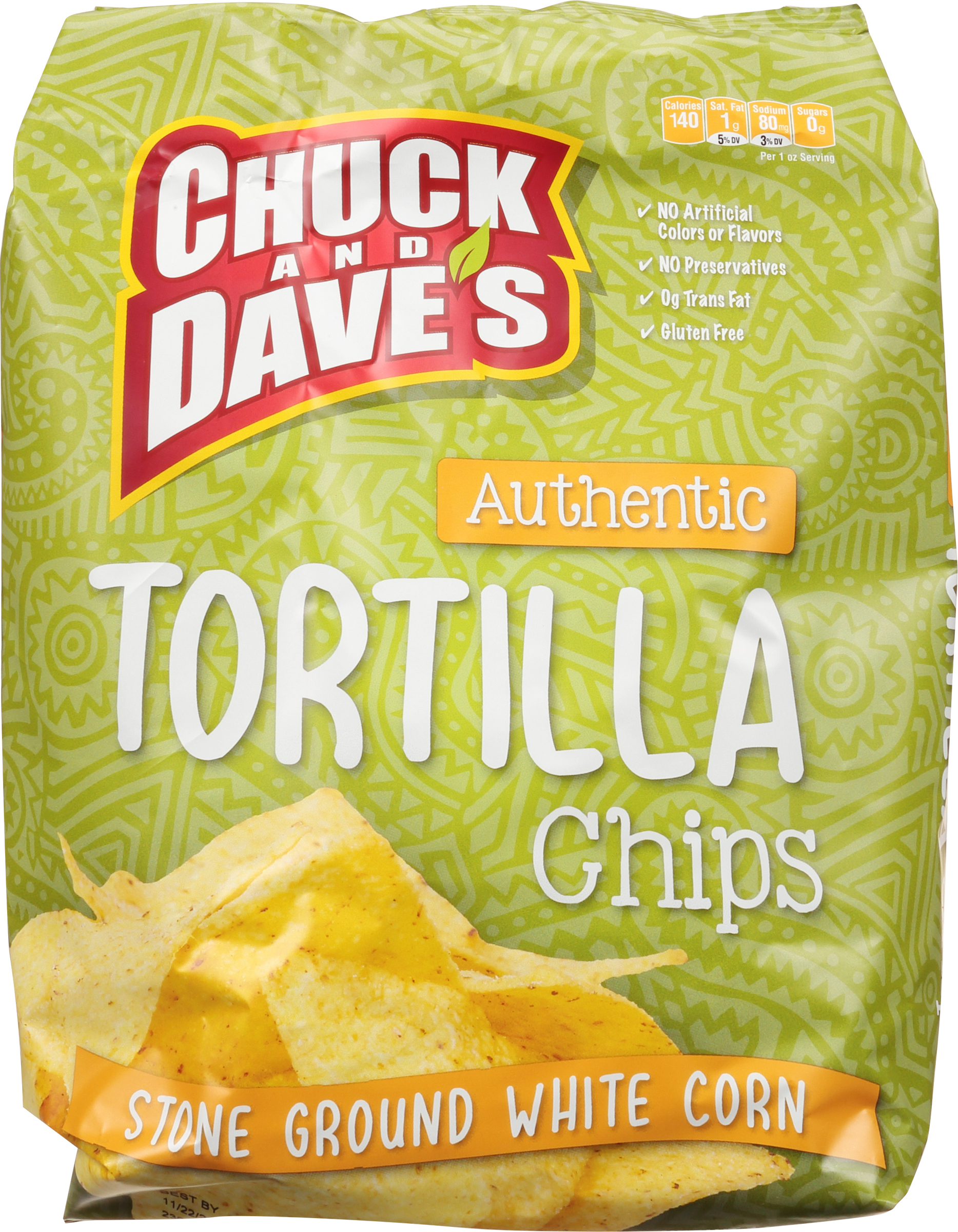 Tortilla Chips, Authentic, Stone Ground White Corn