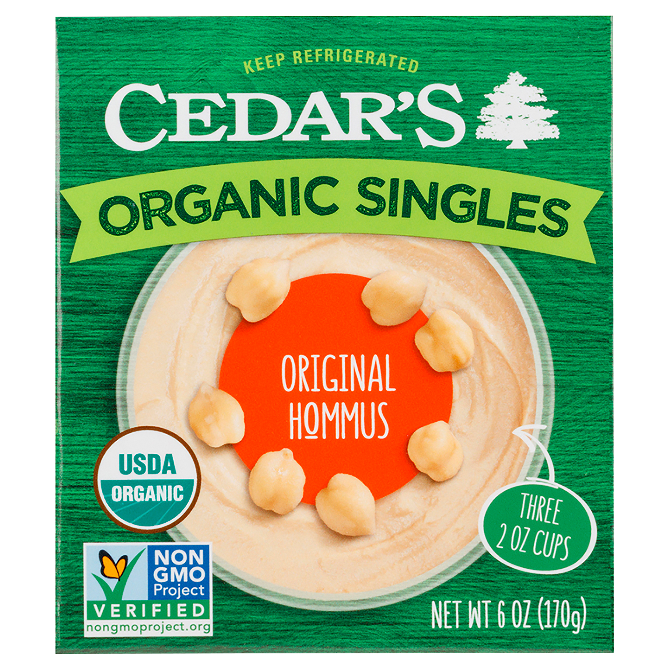 Hommus, Organic, Original, Singles