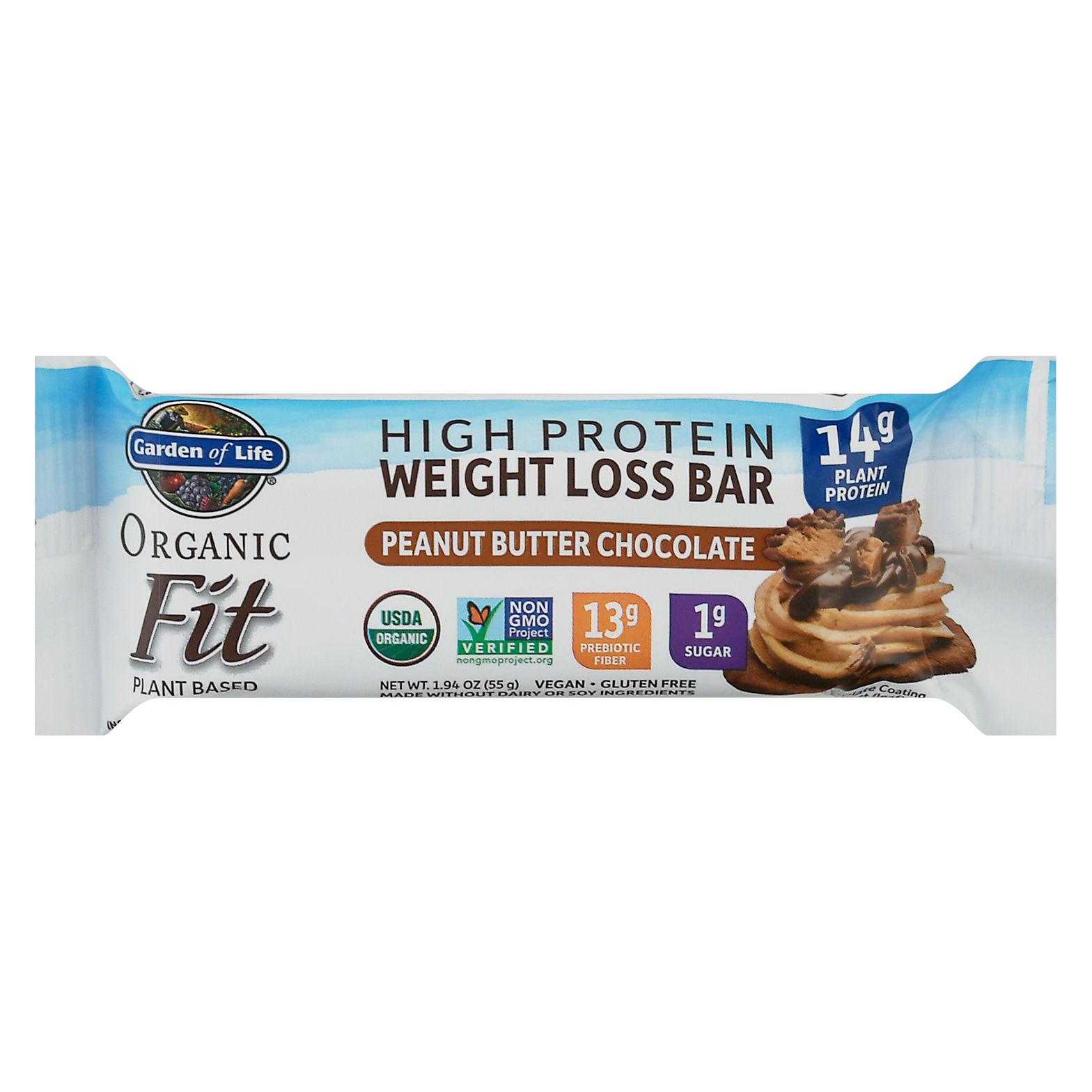Garden Of Life Organic Fit High Protein Peanut Butter Chocolate Weight Loss Bar