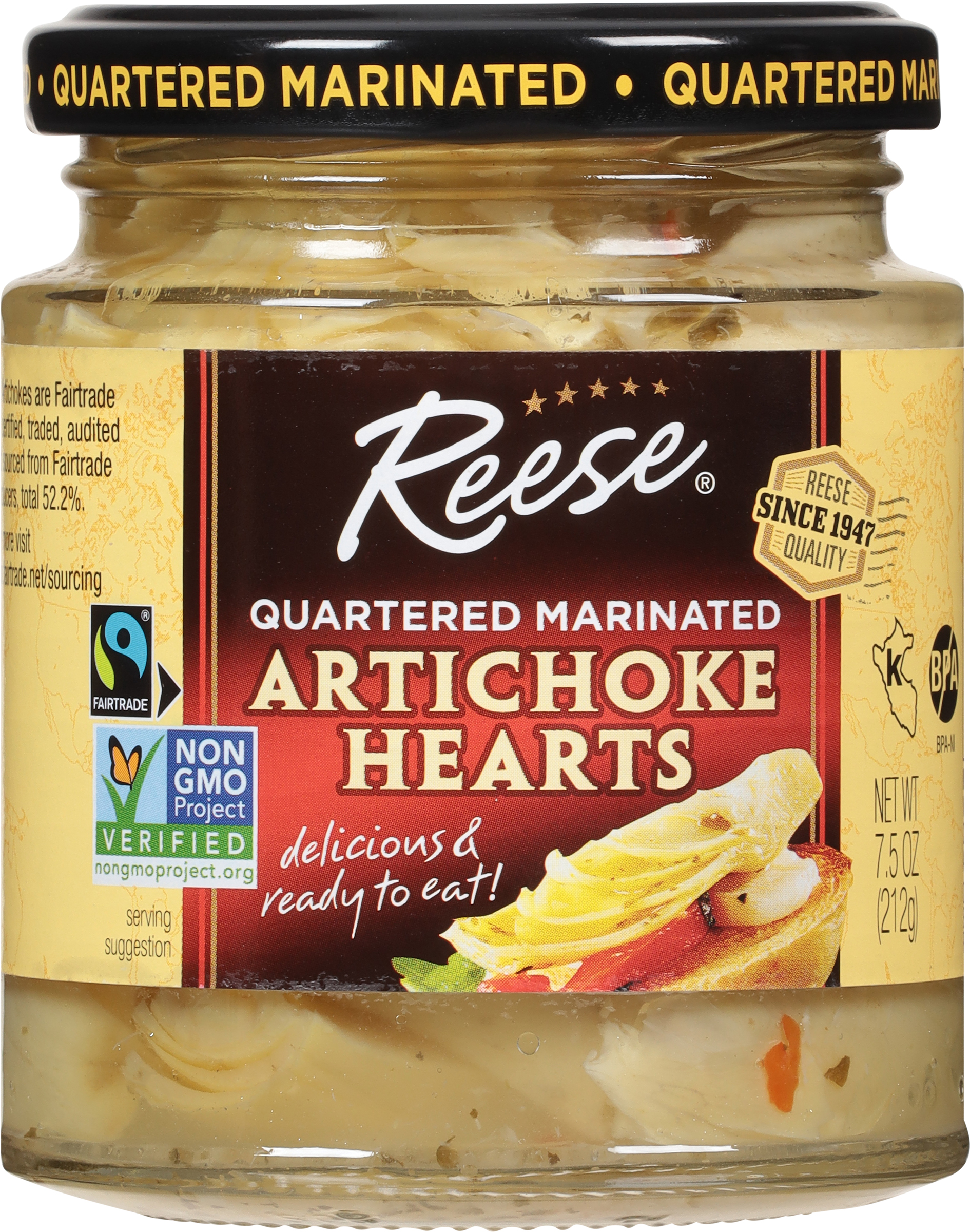 Artichoke Hearts, Quartered, Marinated
