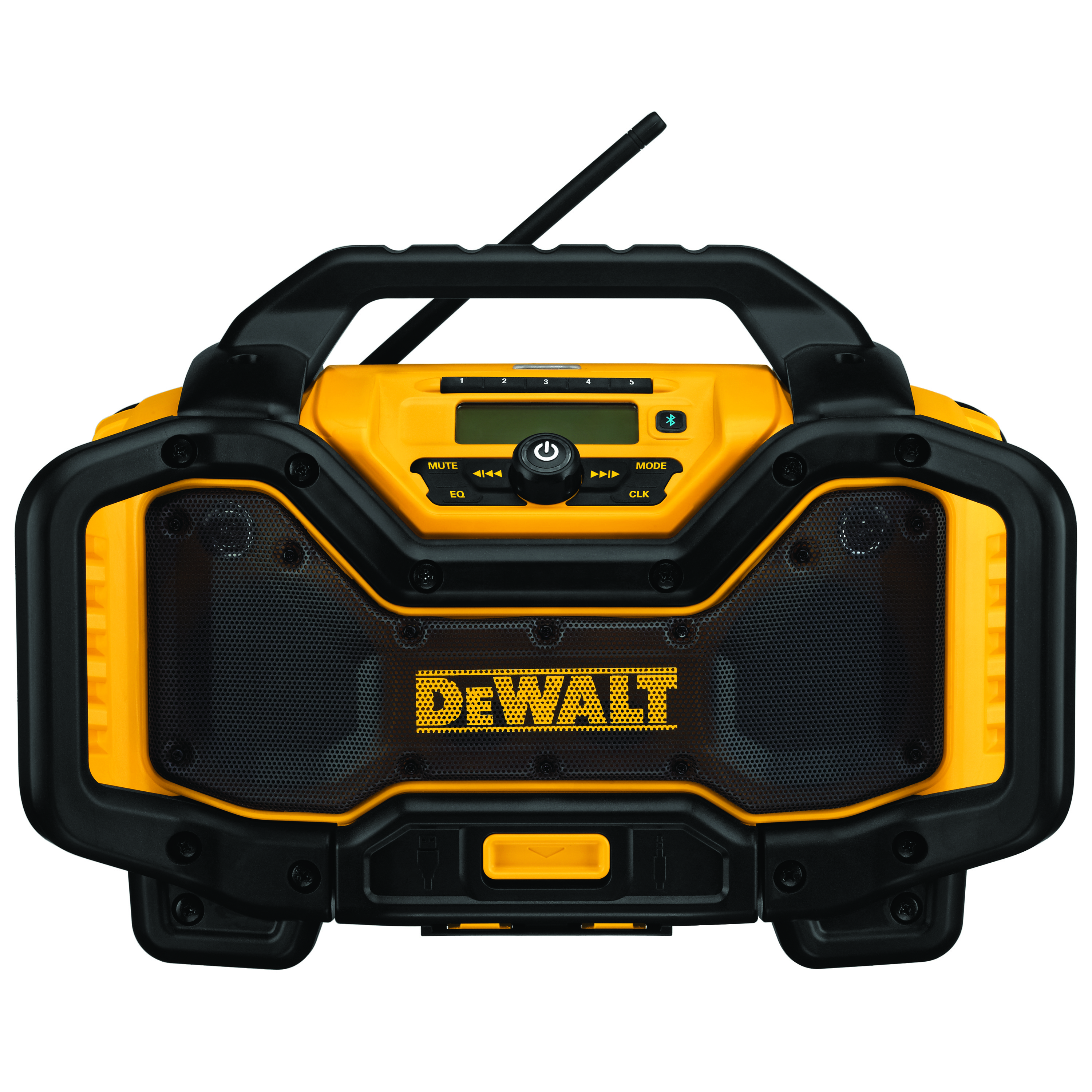 White Cap DEWALT Flexvolt 12V 20V Bluetooth Charger Radio