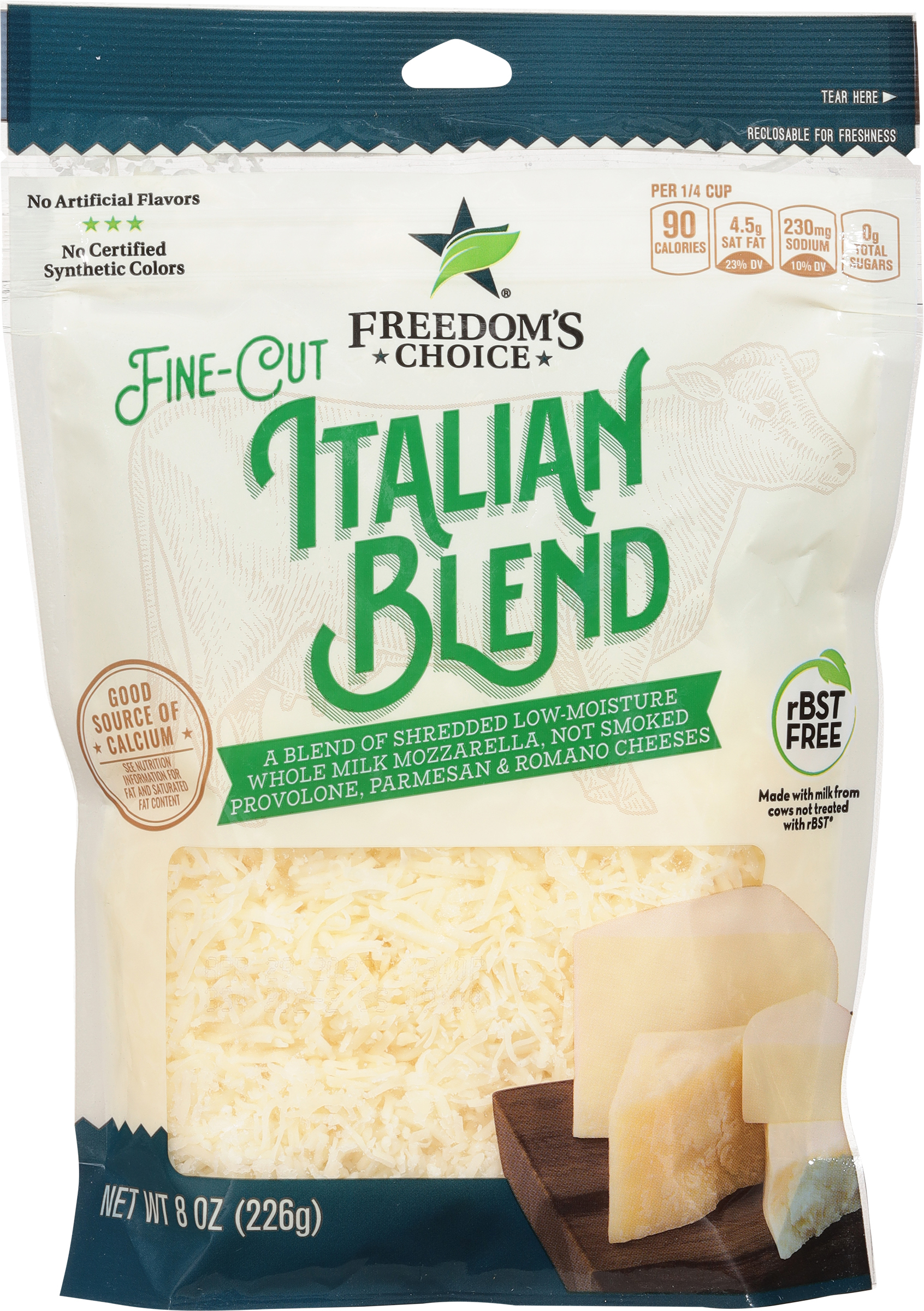Shredded Cheese, Italian Blend, Fine-Cut