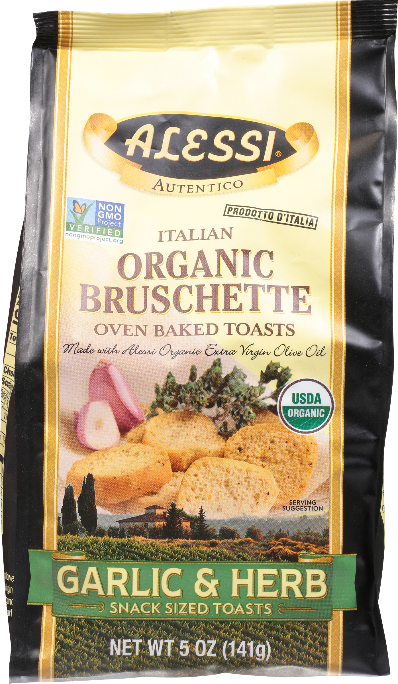 Bruschette, Organic, Garlic & Herb, Italian