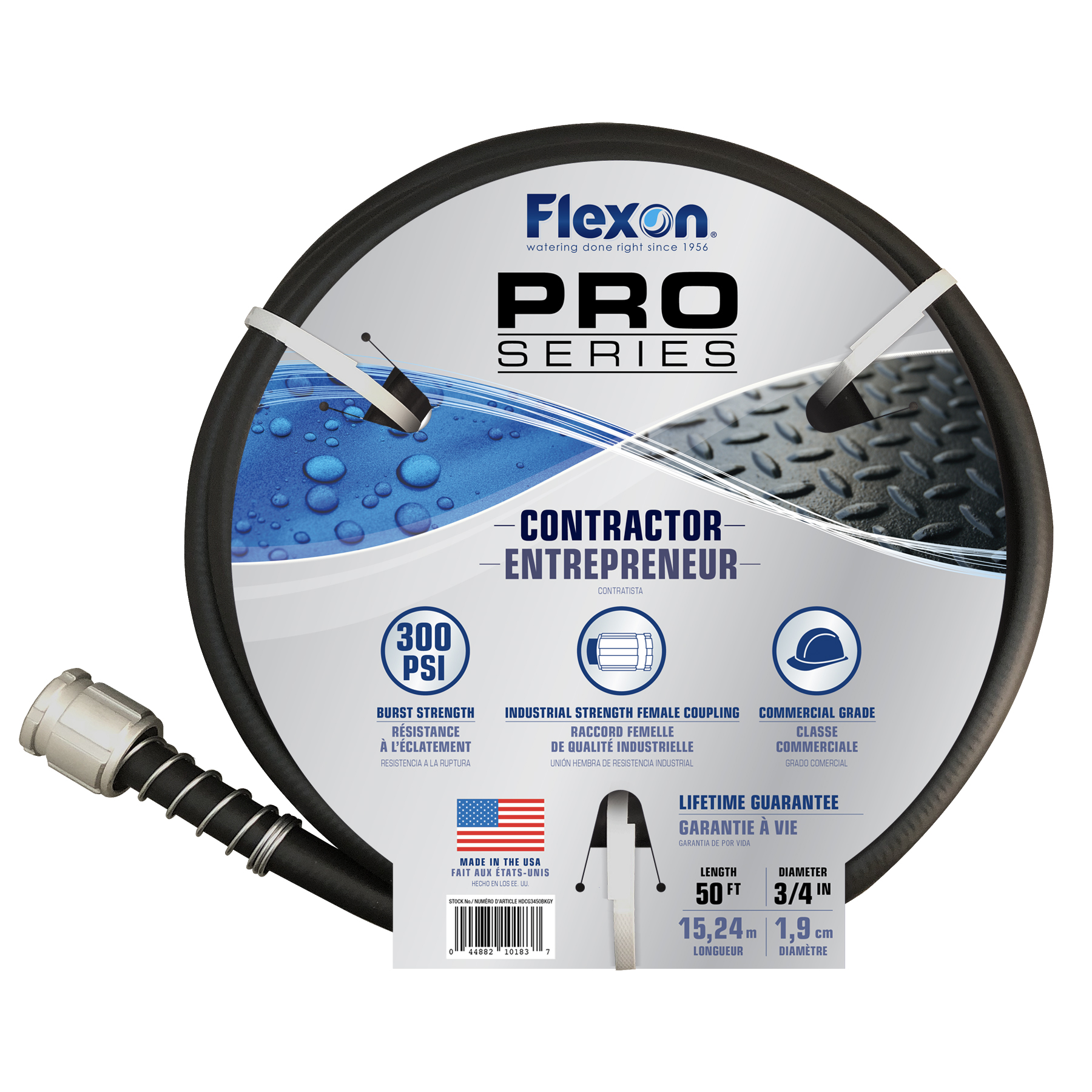 Auto Drive Heavy-Duty Weather-Proof 50-Foot PVC Watering Hose