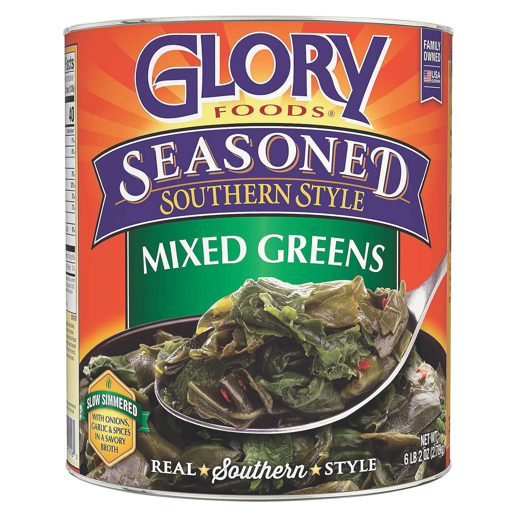 Glory Foods Southern Style Seasoned Mixed Greens 98 Oz