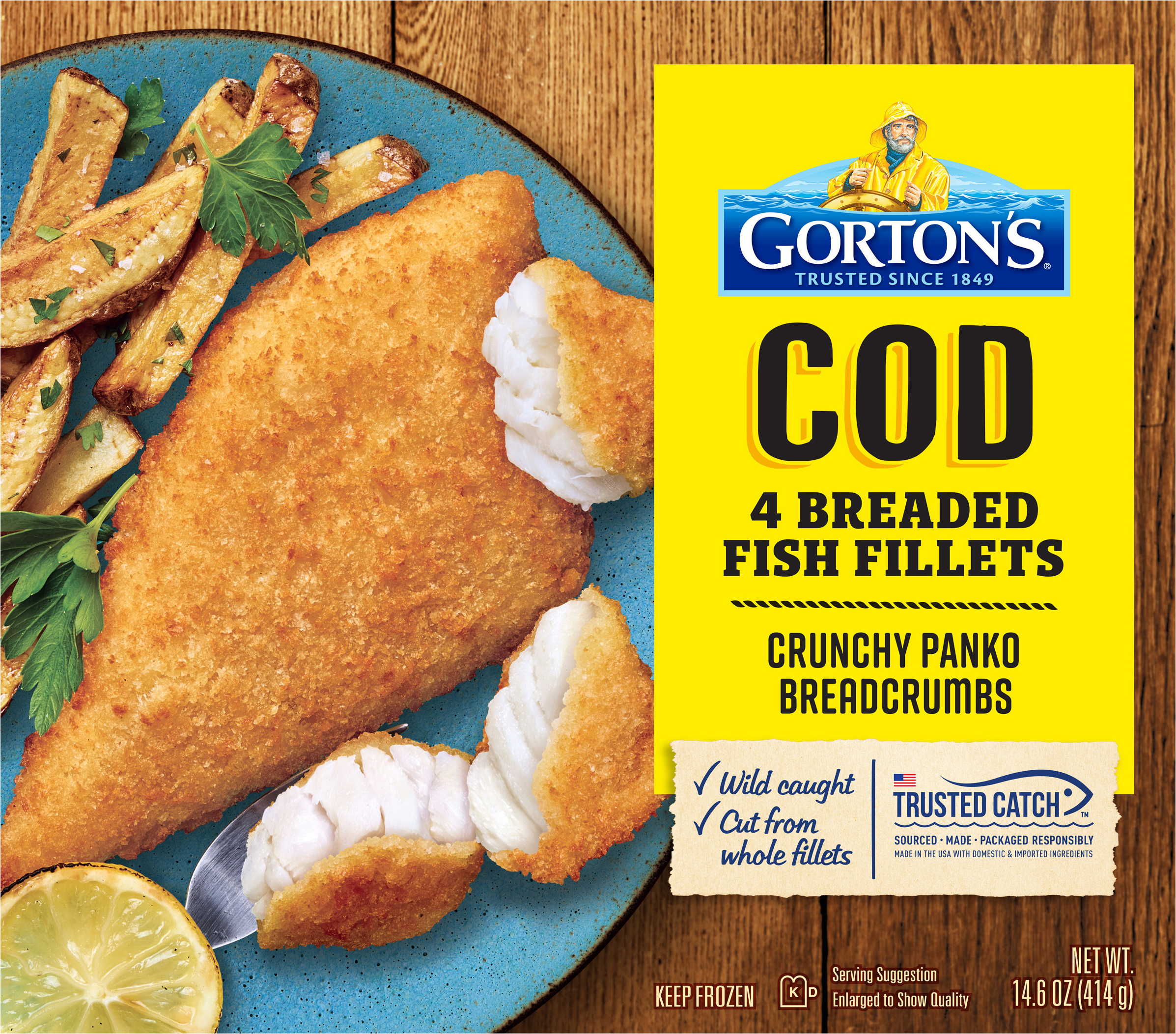 Fish Fillets, Breaded, Cod