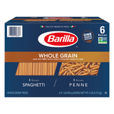 Barilla® Whole Grain Spaghetti & Penne Whole Wheat Pasta Variety Pack 6-1 Lb. Bo image