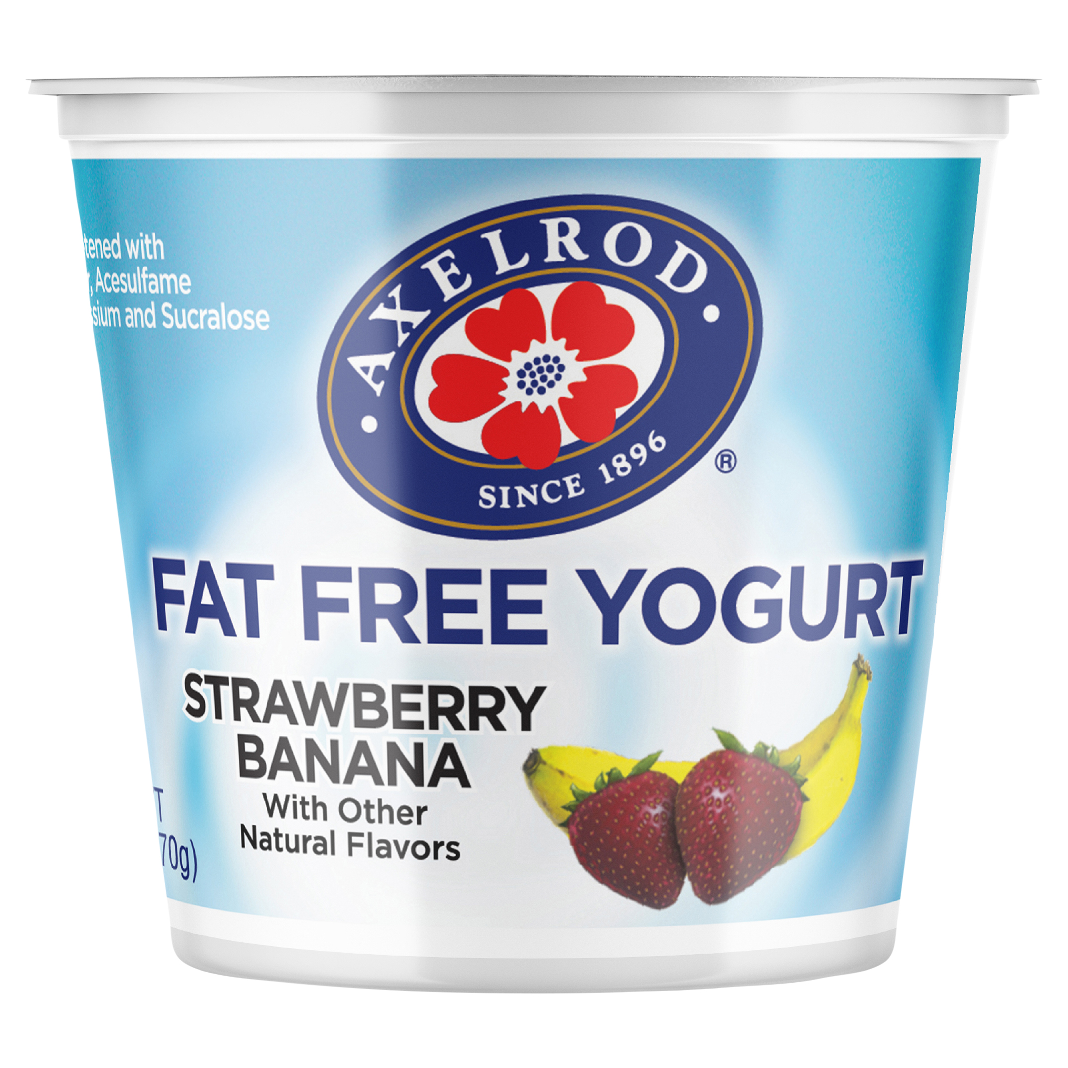 Yogurt, Fat Free, Strawberry Banana