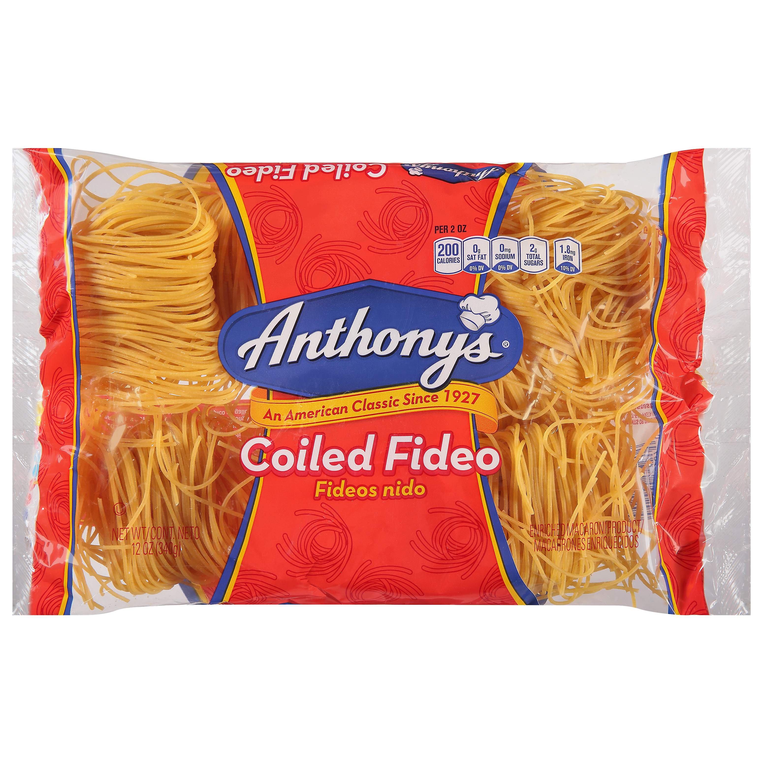 Anthony's Coiled Fideo 12 Oz