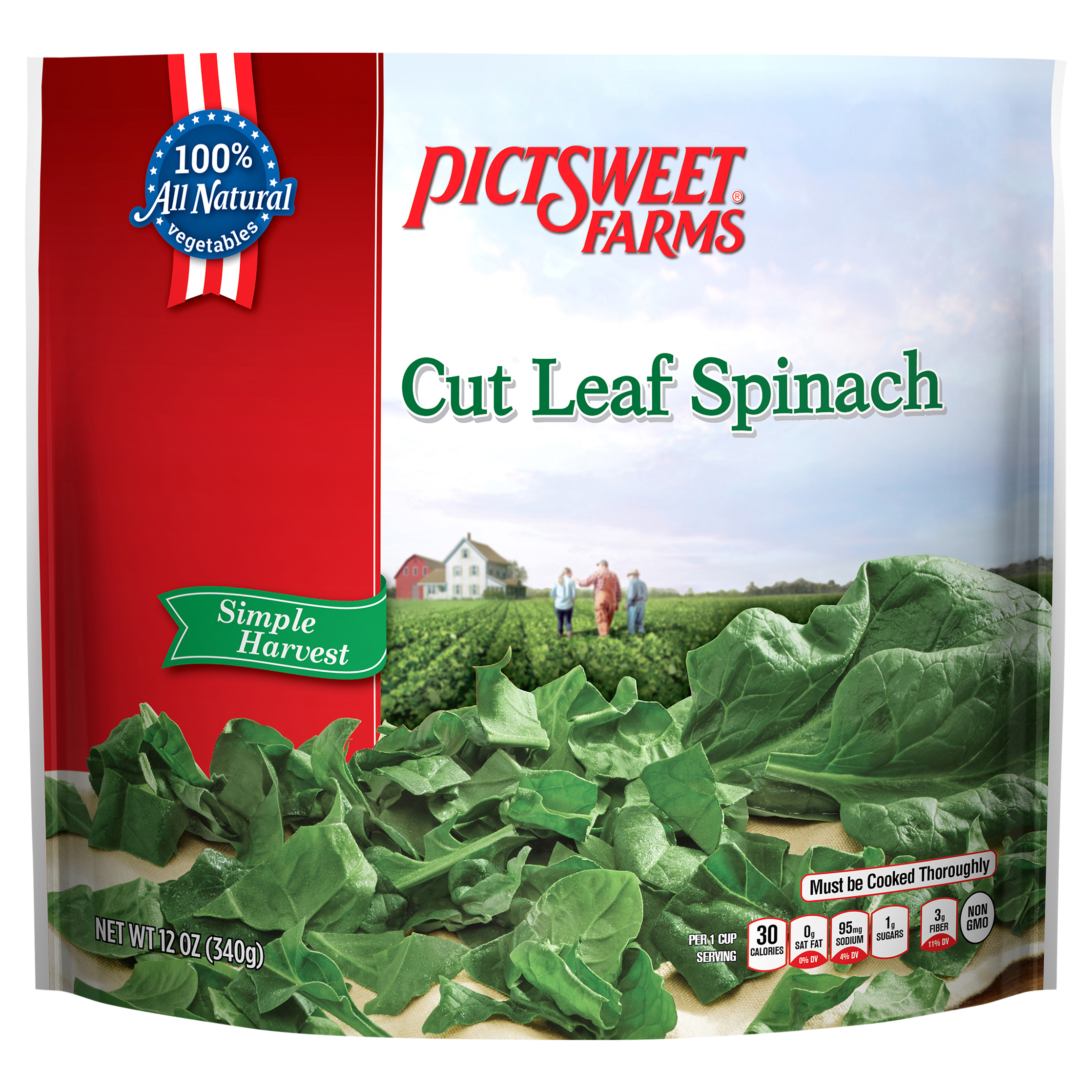 Leaf Spinach, Cut