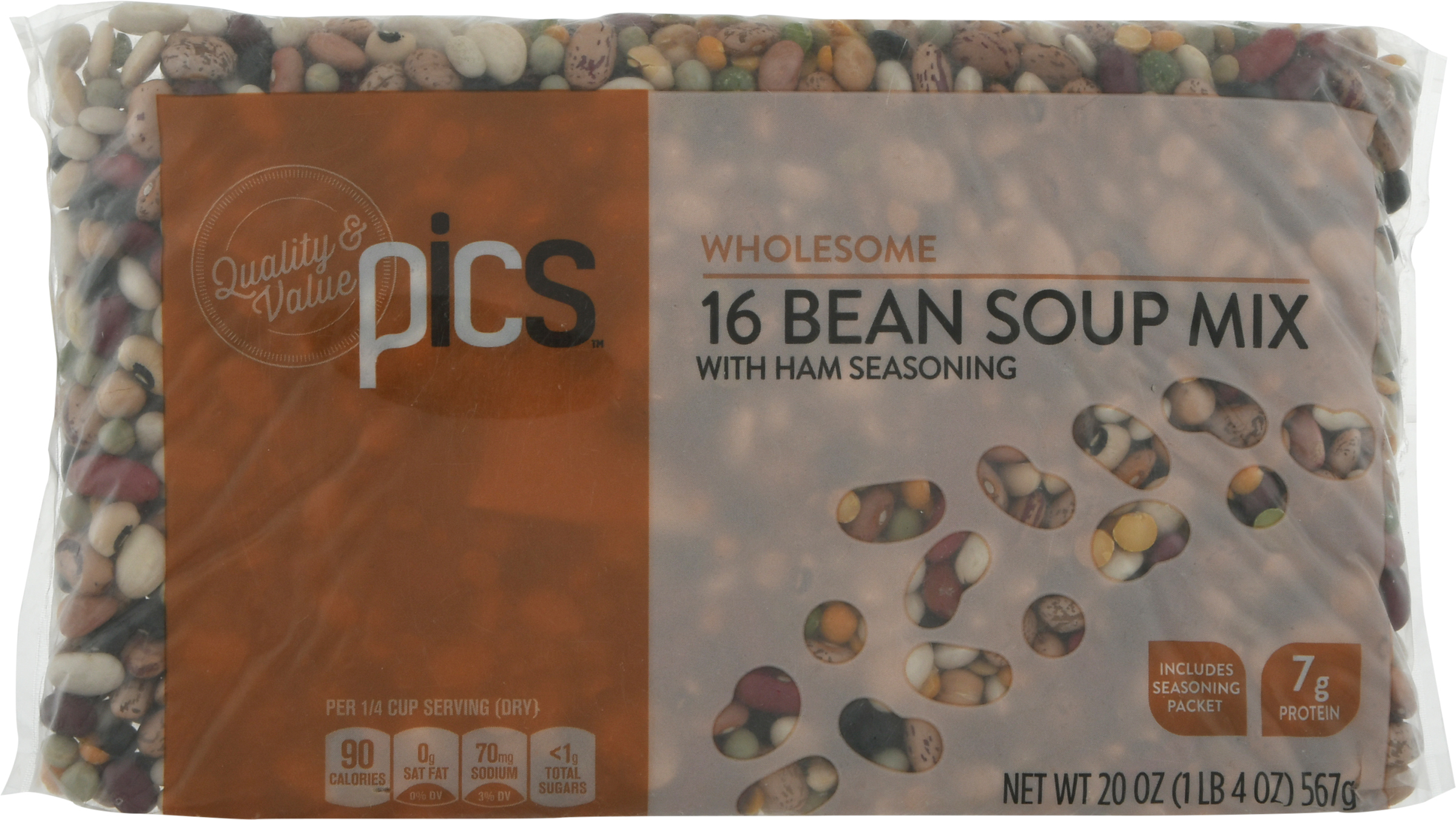 16 Bean Soup Mix, with Ham Seasoning, Wholesome