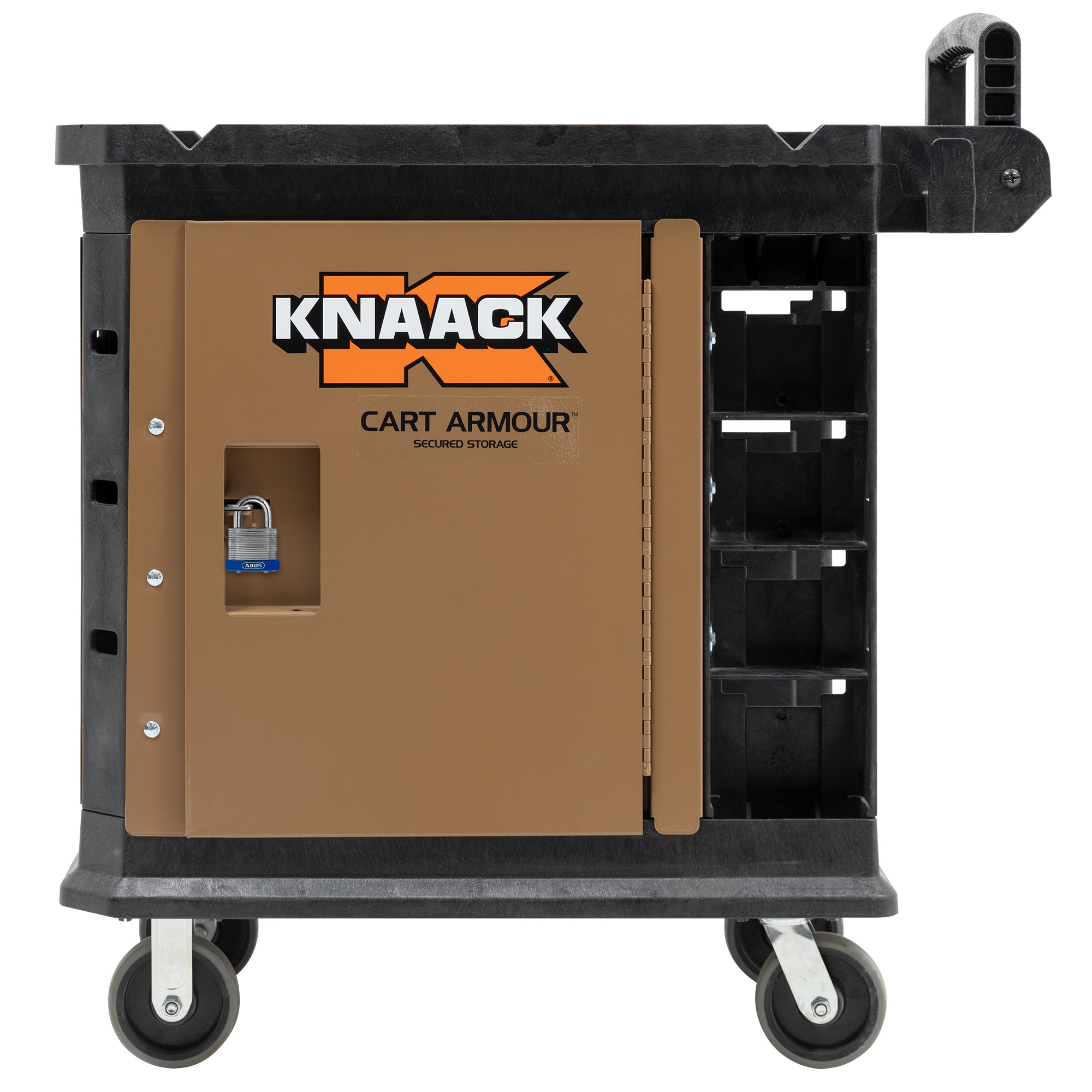 Knaack box for on sale rubbermaid cart