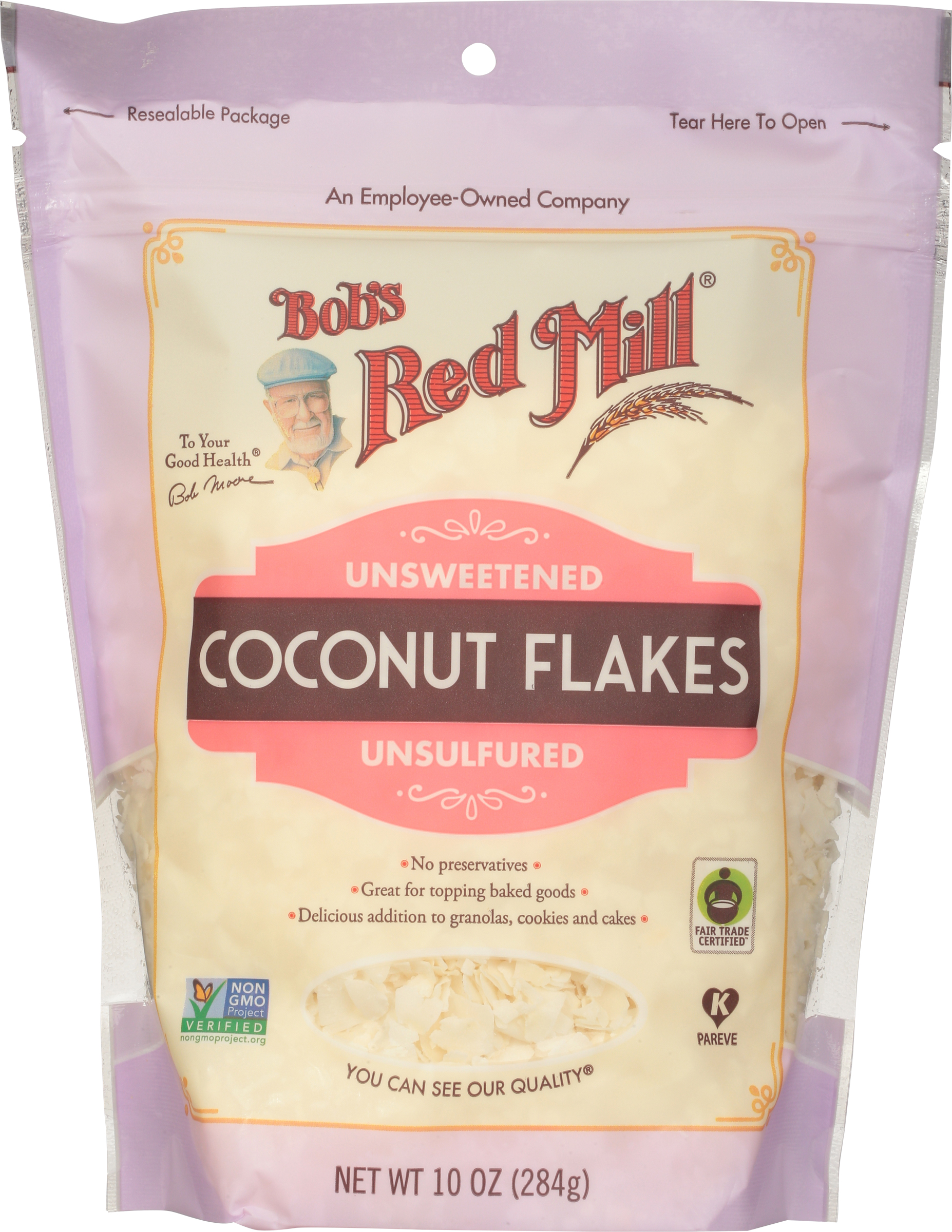 Coconut Flakes, Unsweetened, Unsulfured