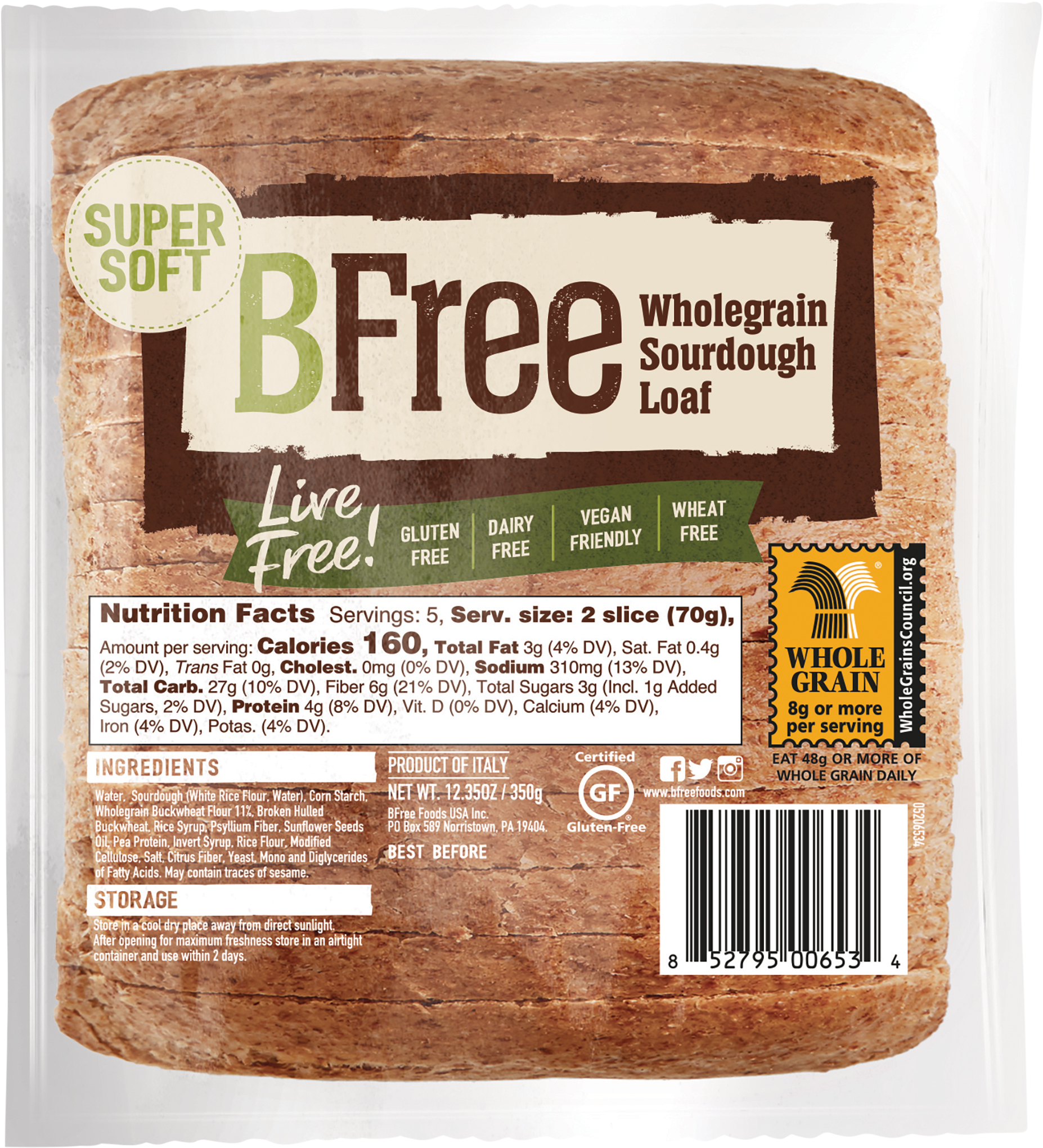Loaf, Sourdough, Wholegrain, Super Soft