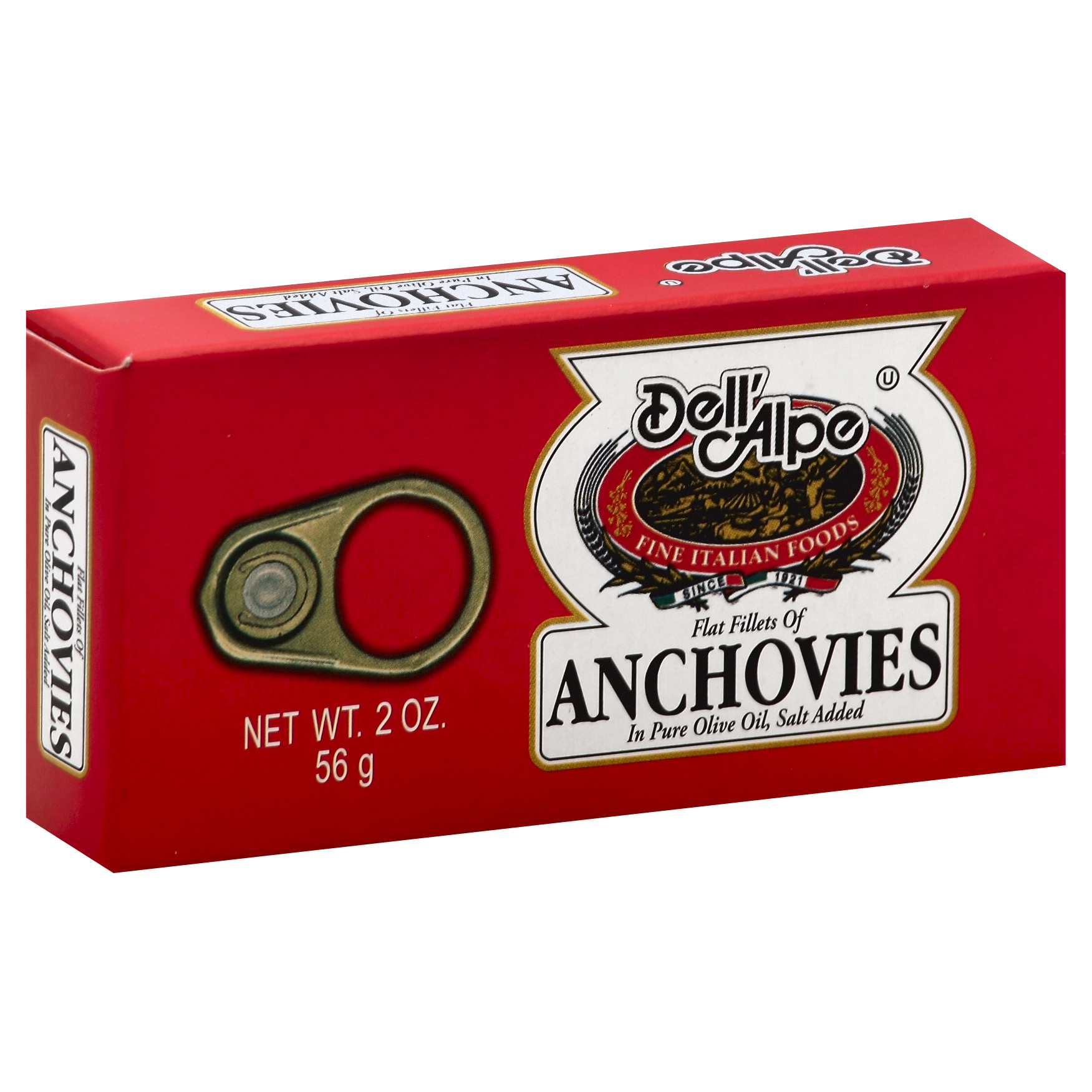Dell'alpe Anchovies 2 Oz