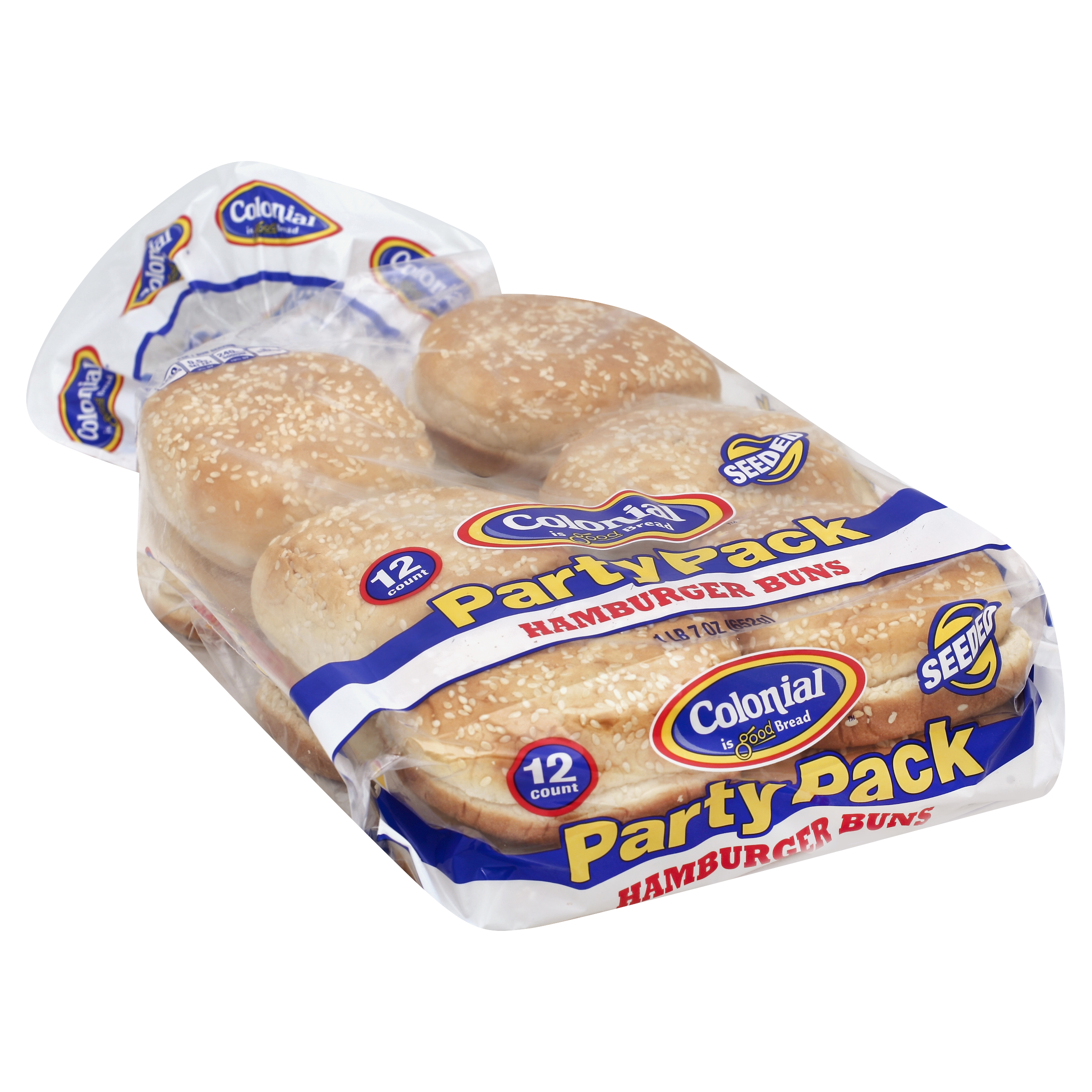 Colonial Hamburger Buns 12 Ea