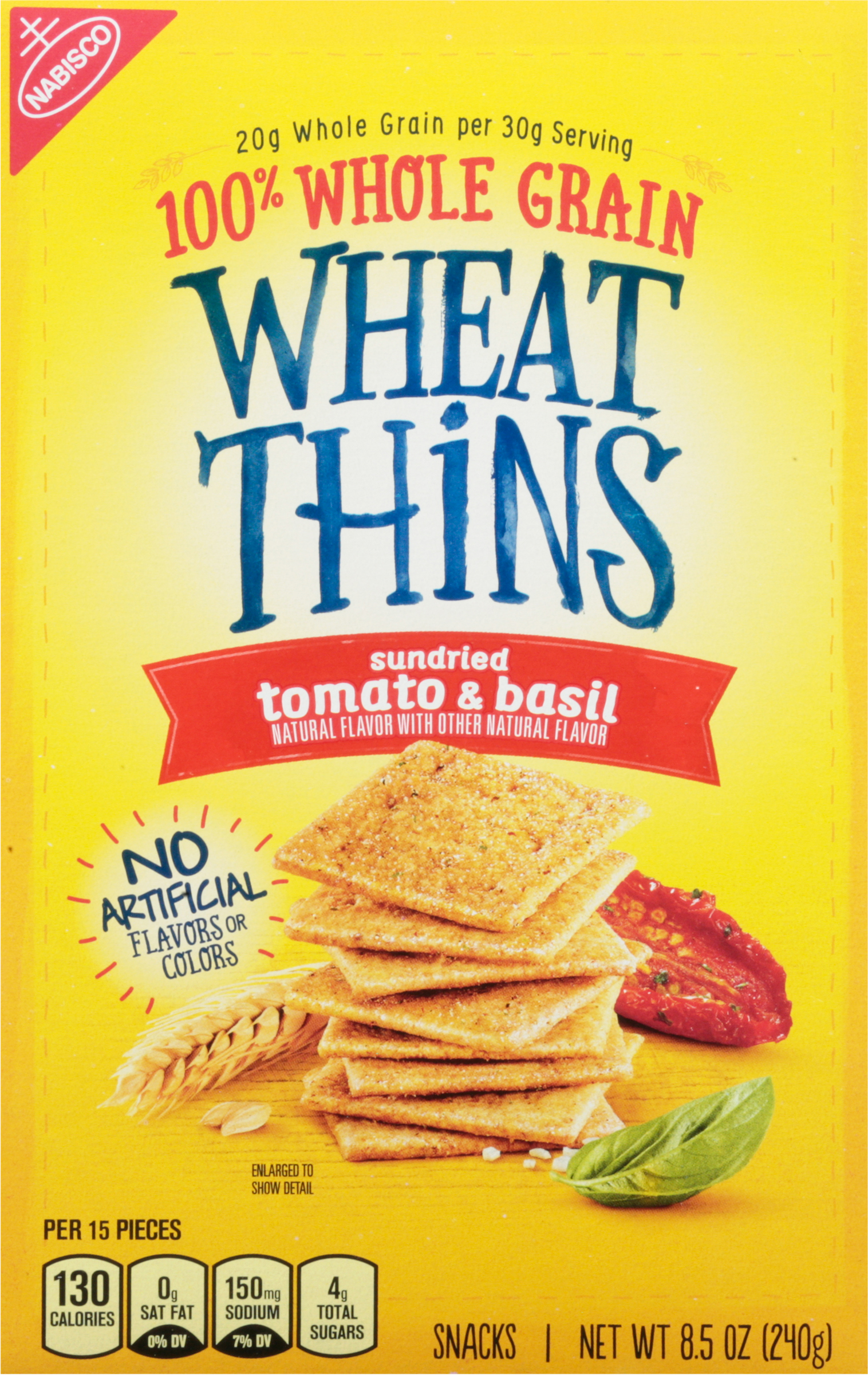 Snacks, 100% Whole Grain, Sundried Tomato & Basil