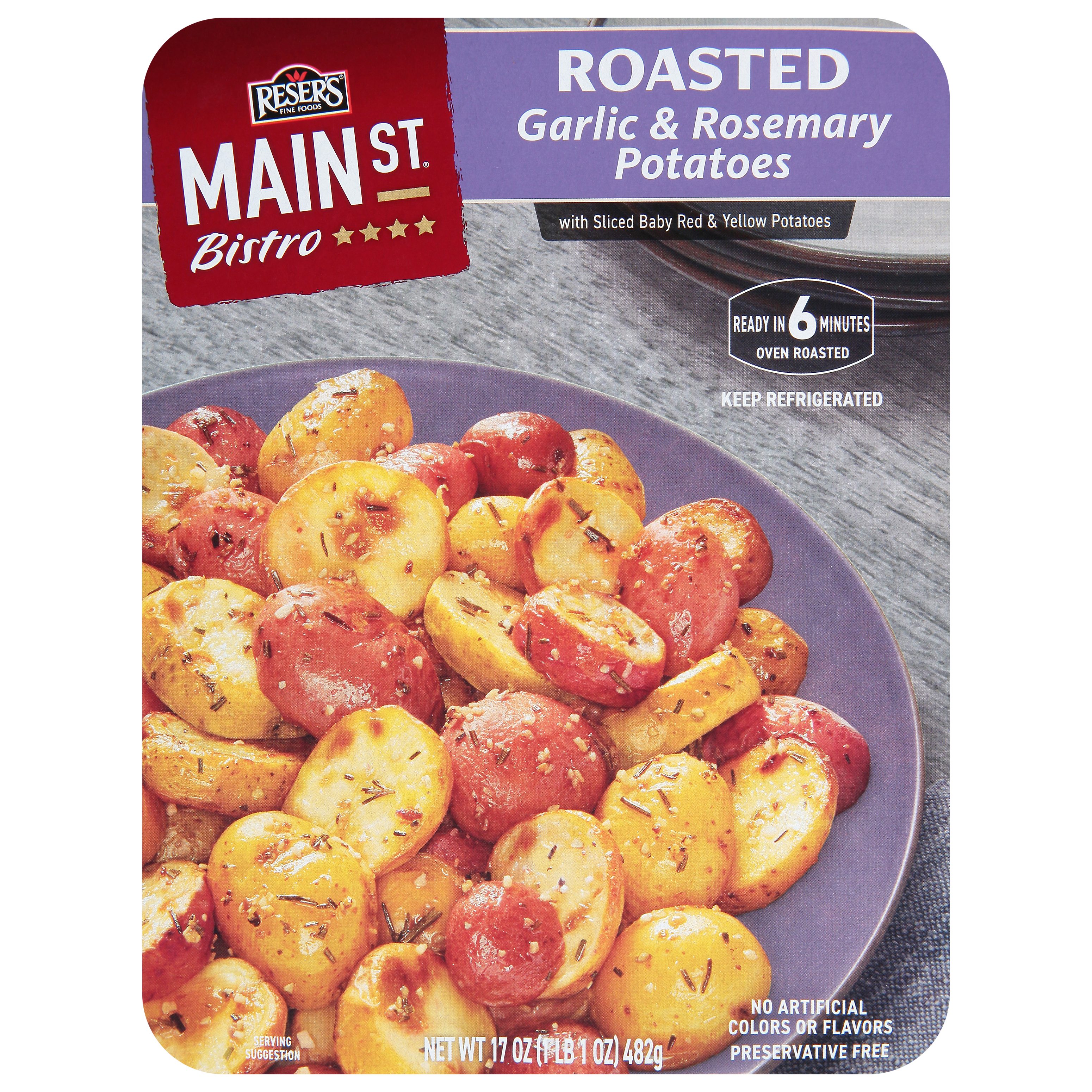 Roasted Garlic & Rosemary Potatoes With Baby Red, Yellow, & Purple Potatoes