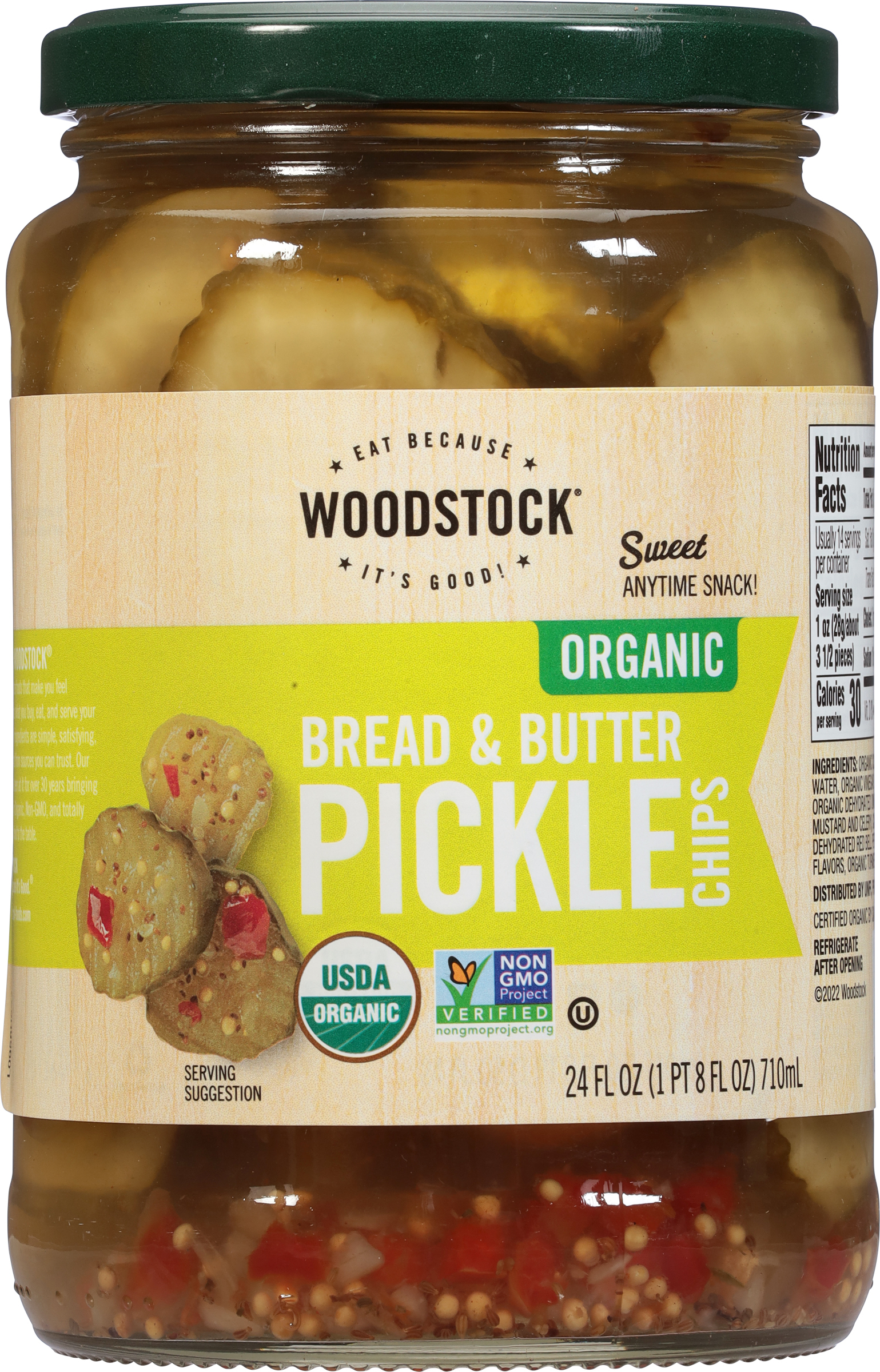 Pickle Chips, Organic, Bread & Butter