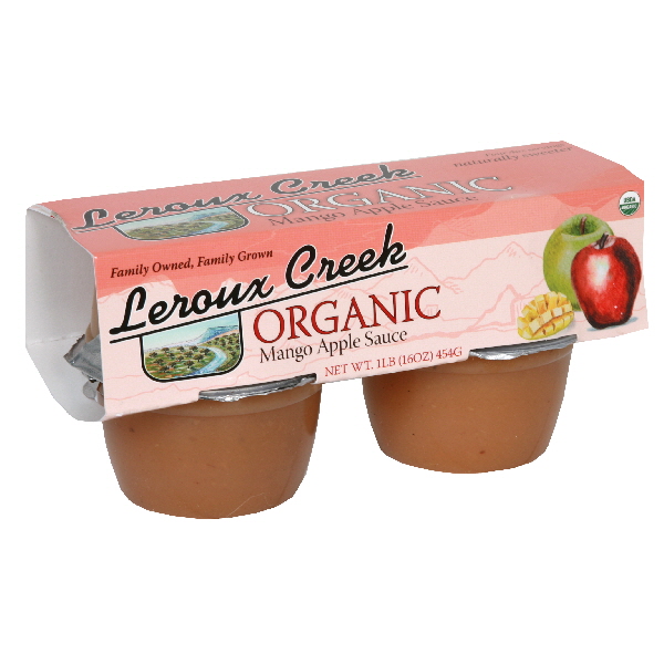 Leroux Creek Organic Mango Apple Sauce 16 Oz