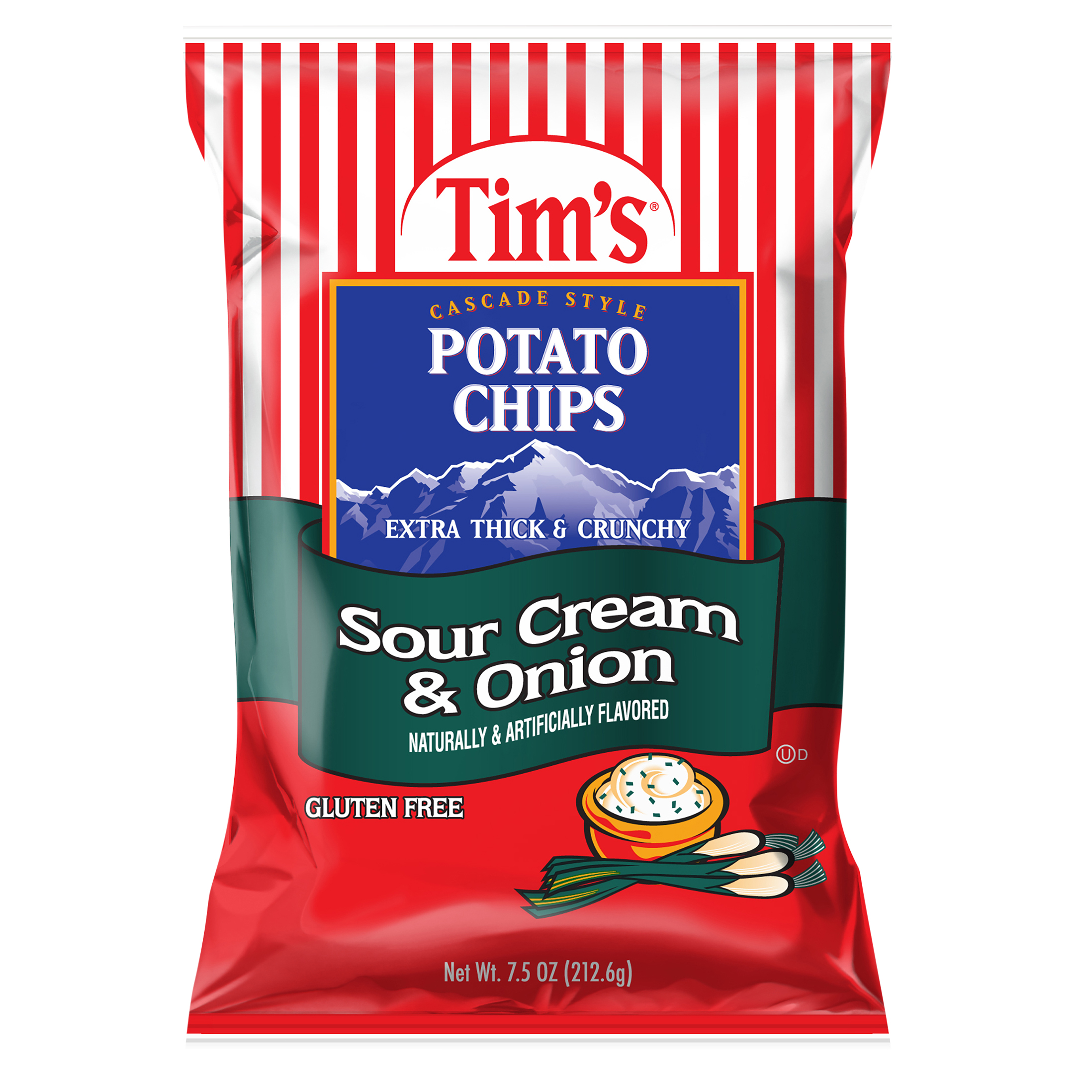 Potato Chips, Sour Cream & Onion, Cascade Style