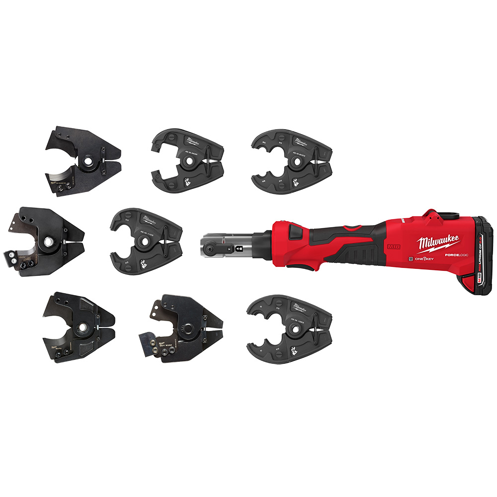 White Cap Milwaukee M18 Force Logic 6T Linear Utility Crimper