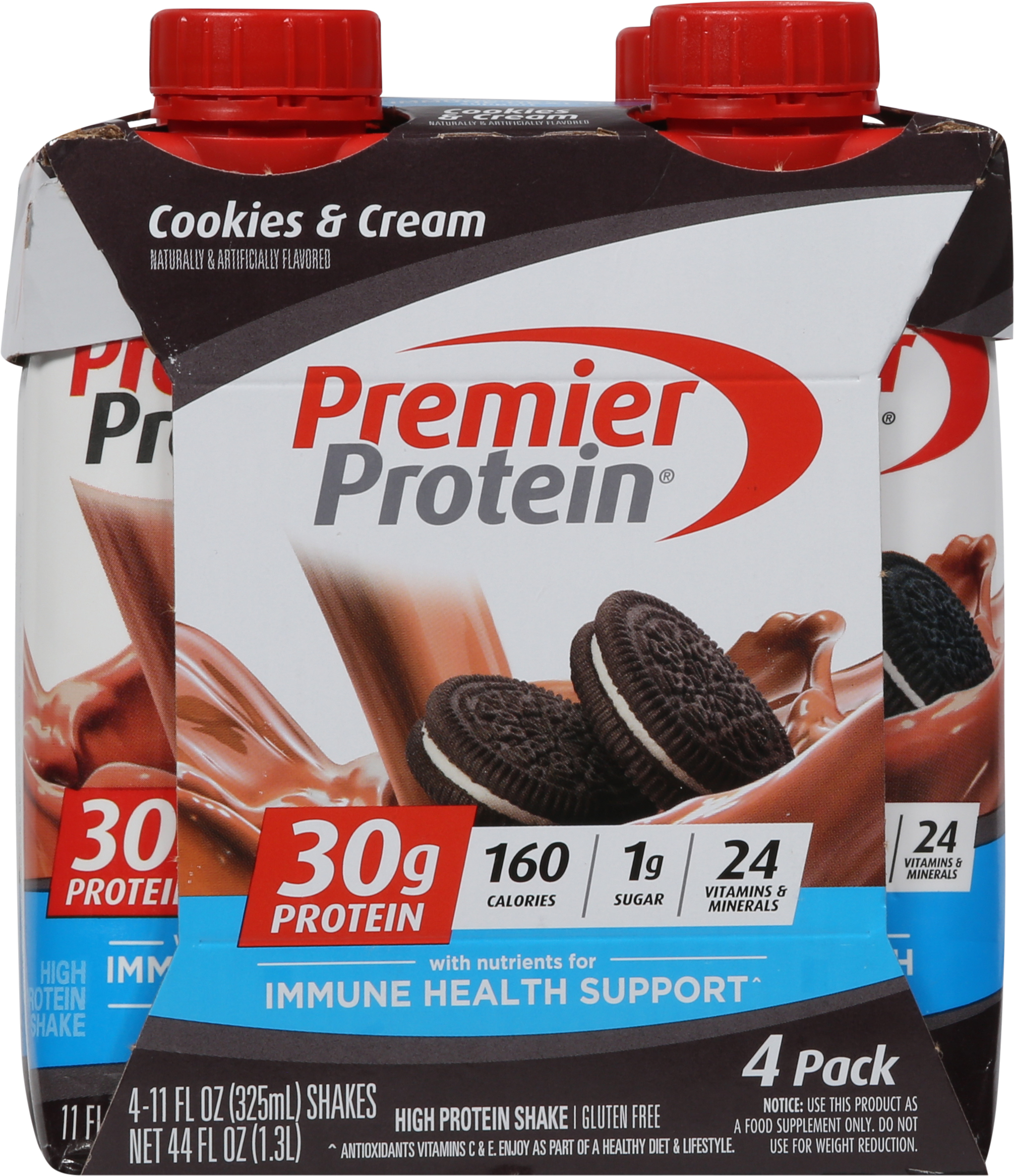 High Protein Shake, Cookies & Cream, 4 Pack