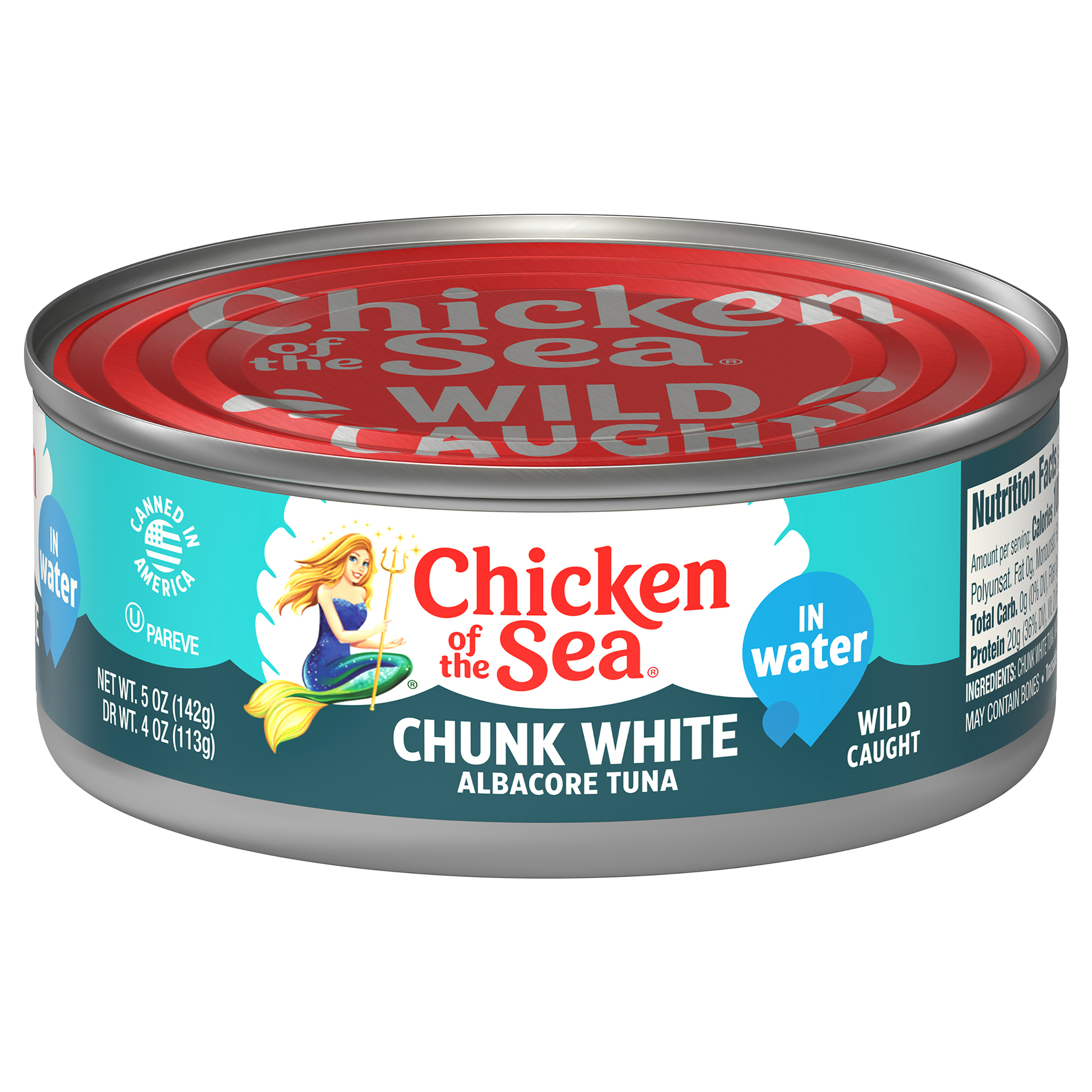 Calories in Tuna, in Water, Solid White, Albacore from Kirkland Signature