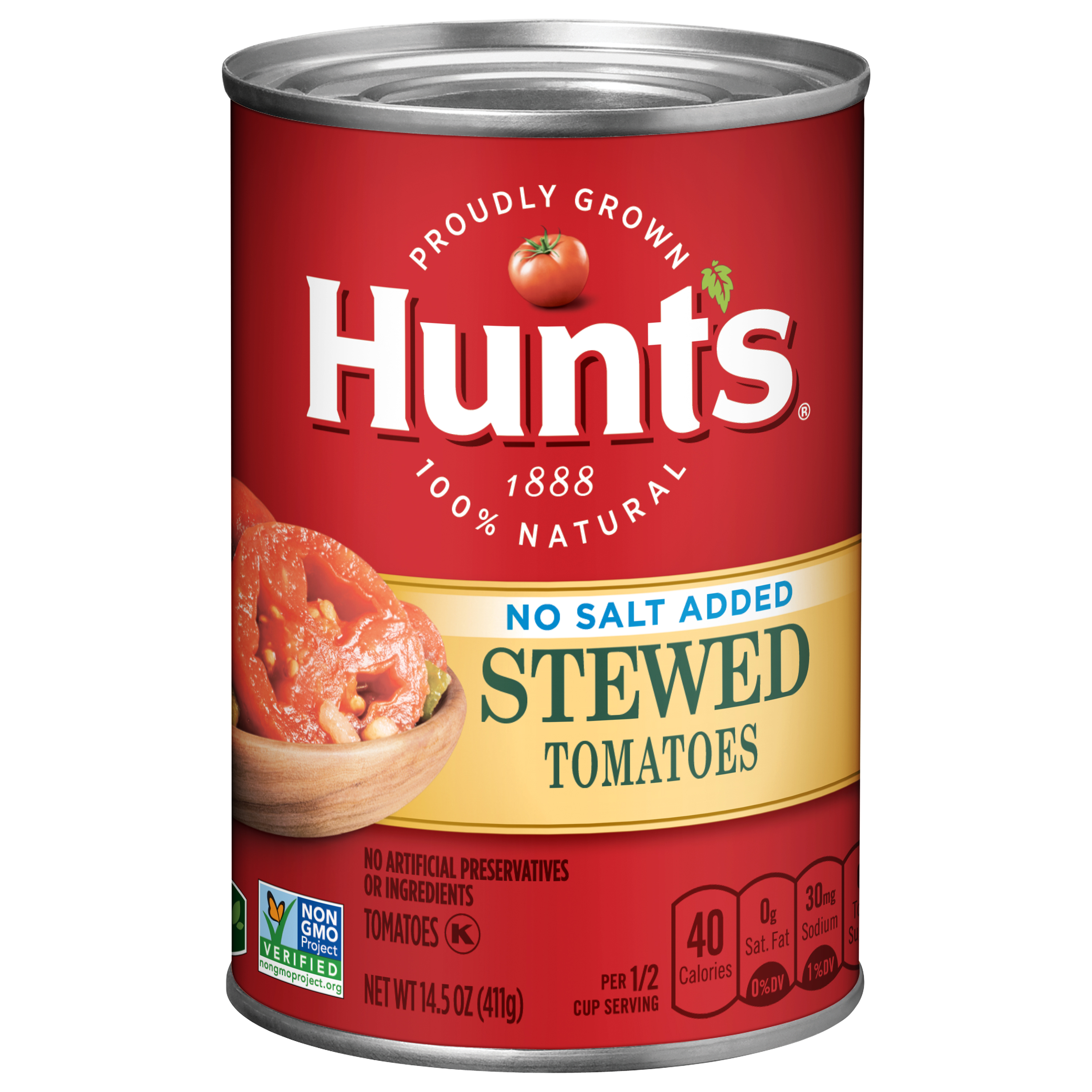Hunt's Stewed Tomatoes No Salt Added, 14.5 Oz